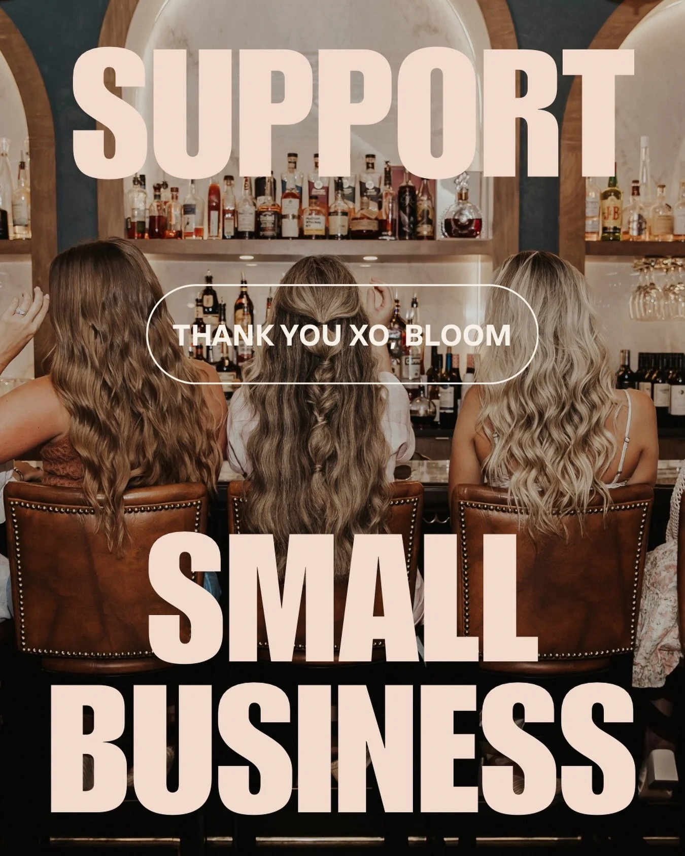 With so many salons to choose from we are always thankful you continue to choose Bloom 🫶🏼

Small businesses are the heartbeat of our communities ,we appreciate your support always! Thank you
XO,
Bloom