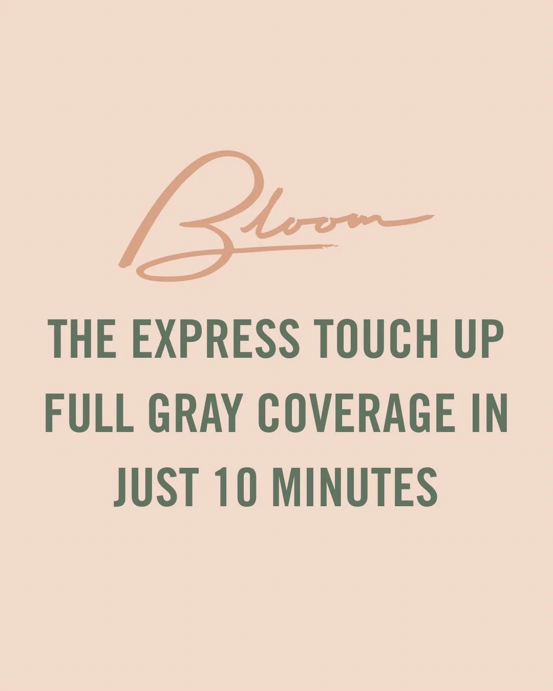 Let&rsquo;s face it, time is the most valuable asset you have That&rsquo;s why we love our express 10 min touch up service ⚡️

Get full gray coverage in just 10 minutes, paired with a blowout and you are in and out of the salon in less time&hellip;..