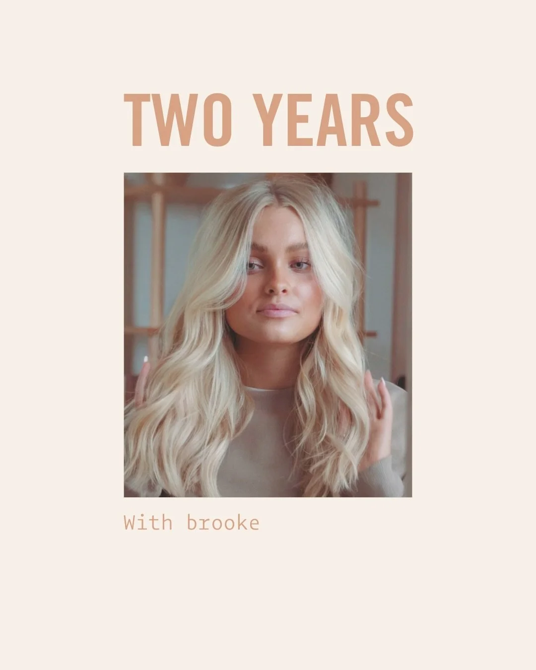 Celebrating Brooke today and the two years she has been part of our team! Before that she was an original Bloom muse staring in our daily hair content or filming in our very first wellness loft shoot when we started in 2020.

Brooke has grown into ma