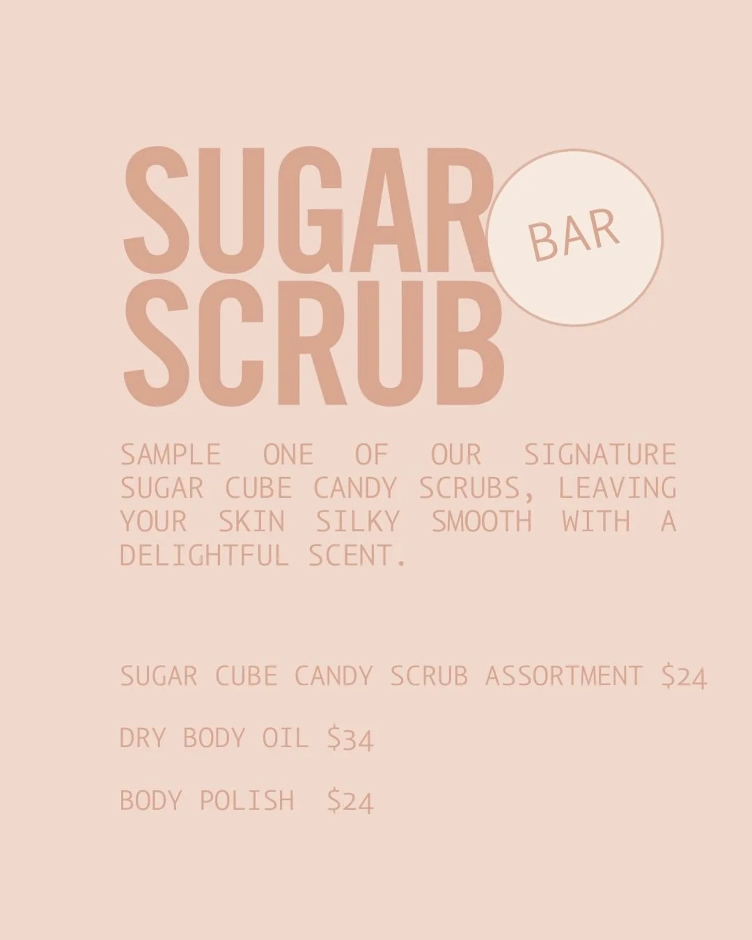 Just in time for Mother&rsquo;s Day , treat the special women in your life to our new signature sugar cube candy scrub bar and try these delicious smelling self care treats . 

Choose from ✨

A perfectly packaged single use scrub comes in an assortme