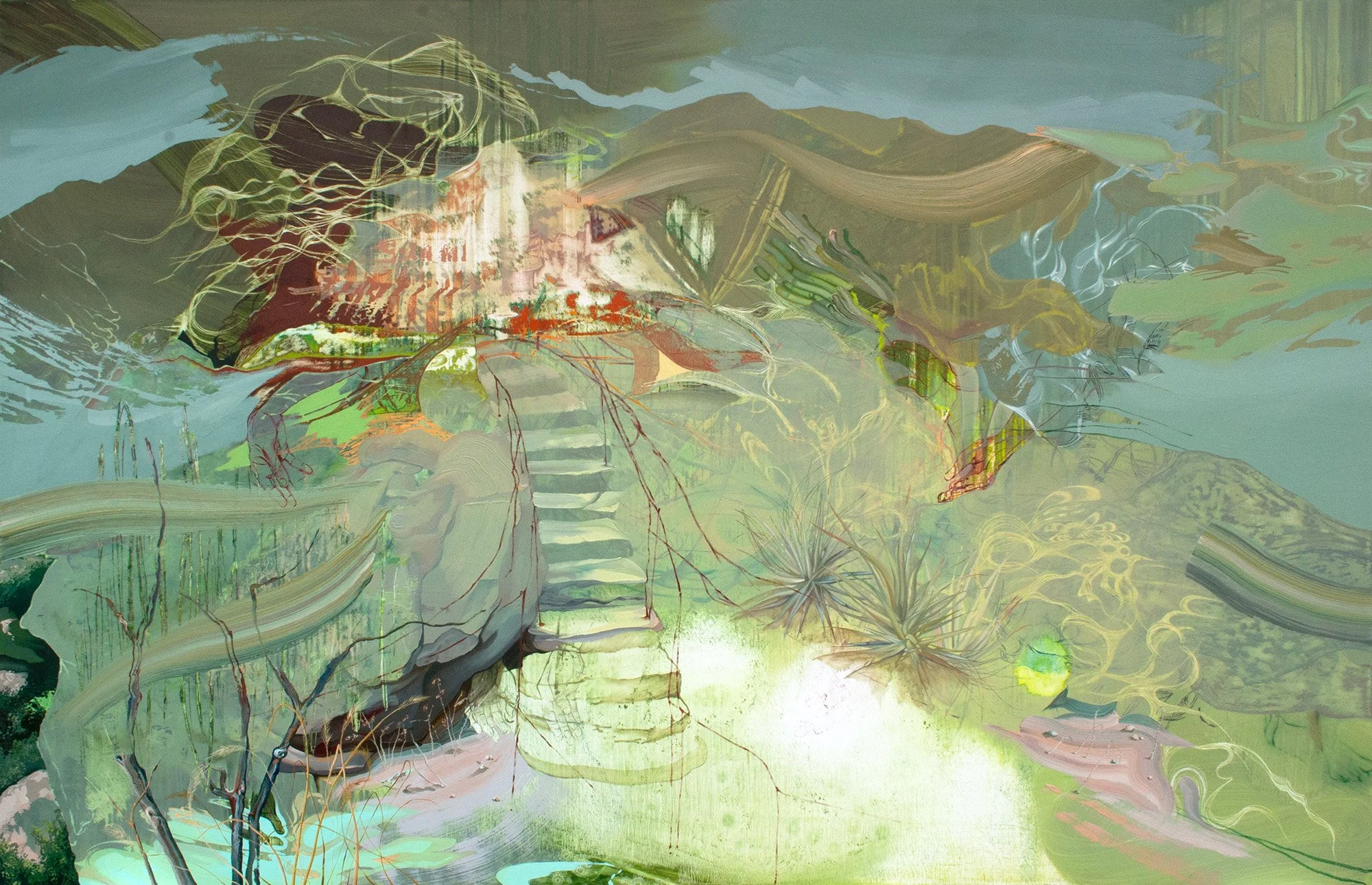 Everywhere At Once With You, 2025 Oil on Canvas
58" x 90"
SKU: KRB101
 