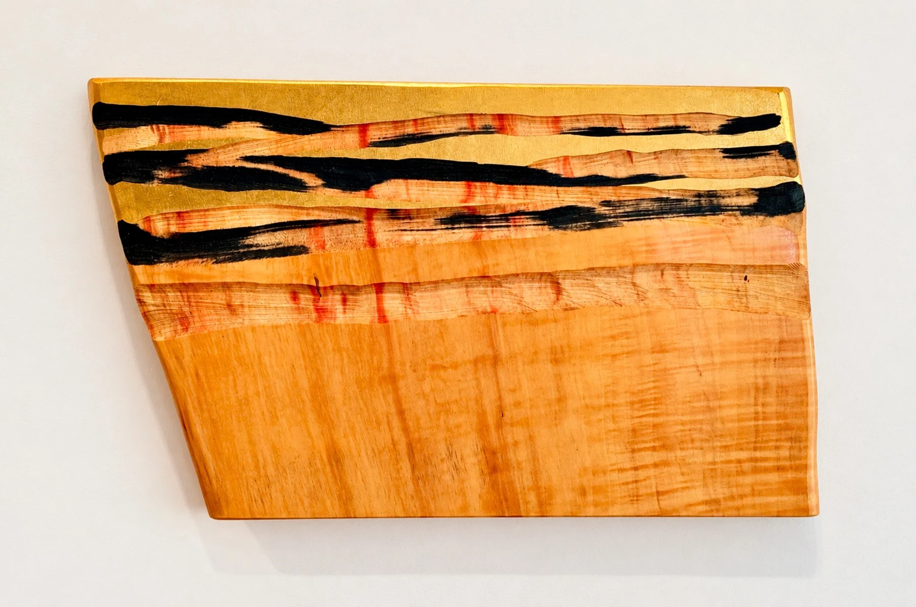 Mesa #1 Wood, Stain, and Gold Leaf
12" x 19" x 1"
SKU: JB120
 