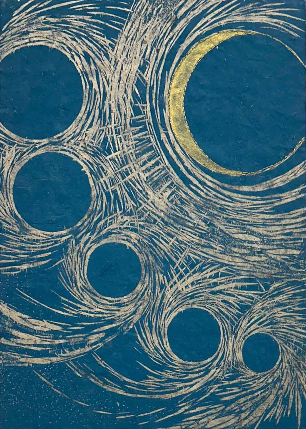 Merger 1/8, 2026 Woodcut and Thread on Paper
14" x 10"
SKU: SC104
 
