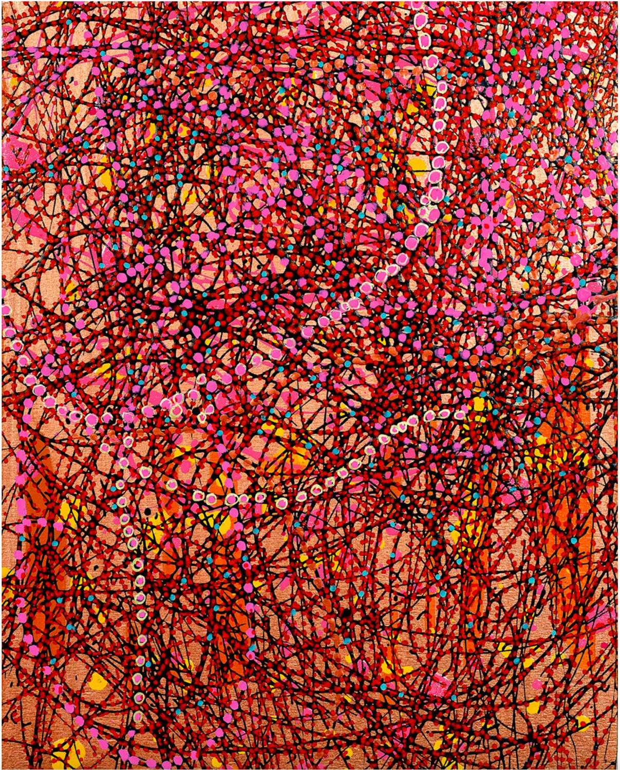 Thicket Oil and Metallic Paint and 
Acrylic Markers on Panel
10" x 8"
SKU: LP203 