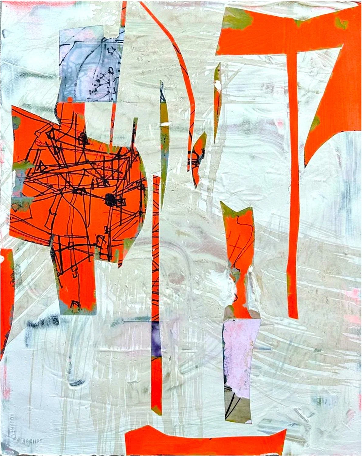 Looking at the Bright Side  Acrylic, ink, and plaster on paper
20" x 16"
SKU: ATW102
 