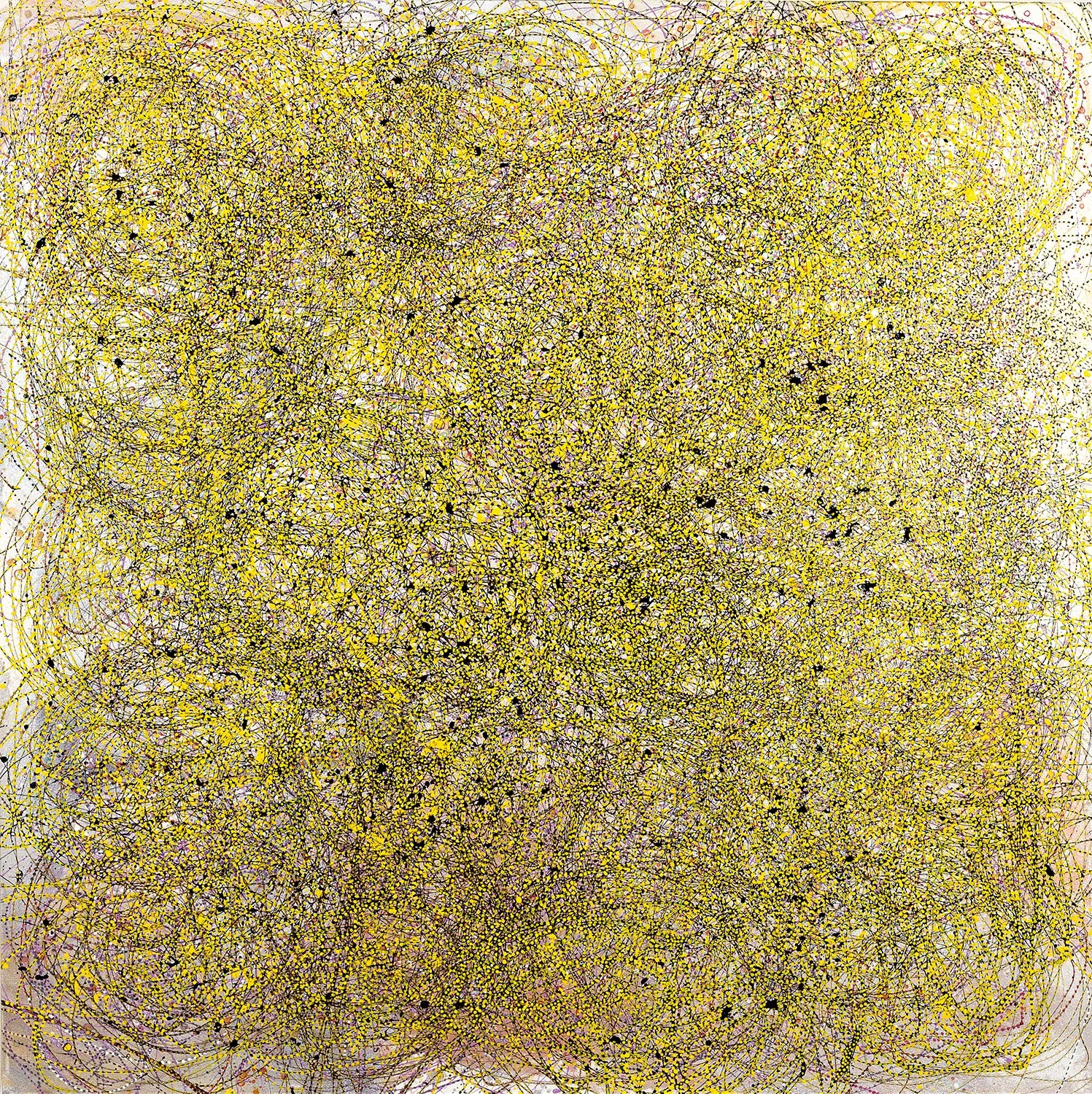The Apron   Oil and Metallic Paint and 
Acrylic Markers on Panel
50" x 50"
SKU: LP207 
