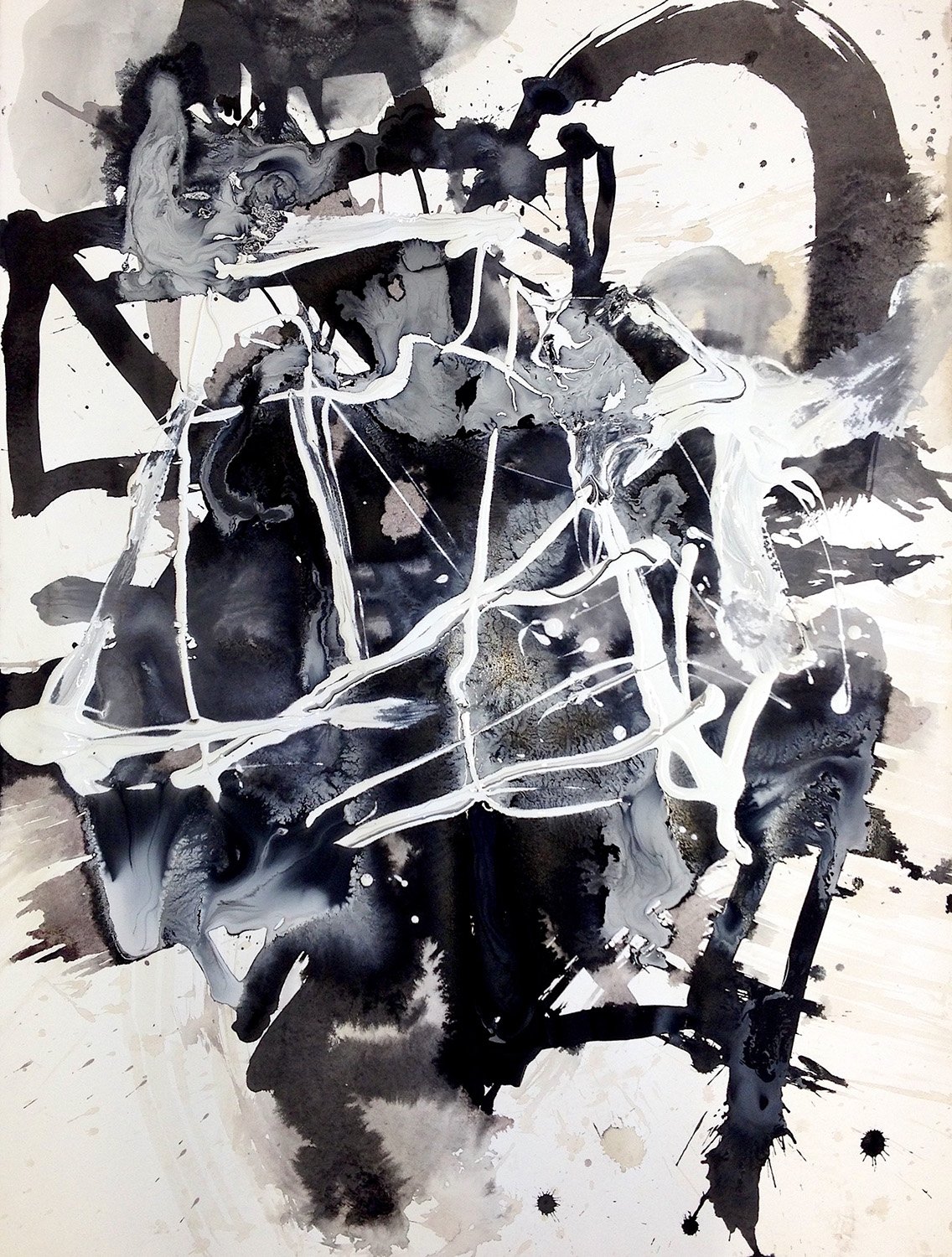 Marking Place 5, 2015 Acrylic and enamel collage on paper
42" x 32"
SKU: ATW107
 