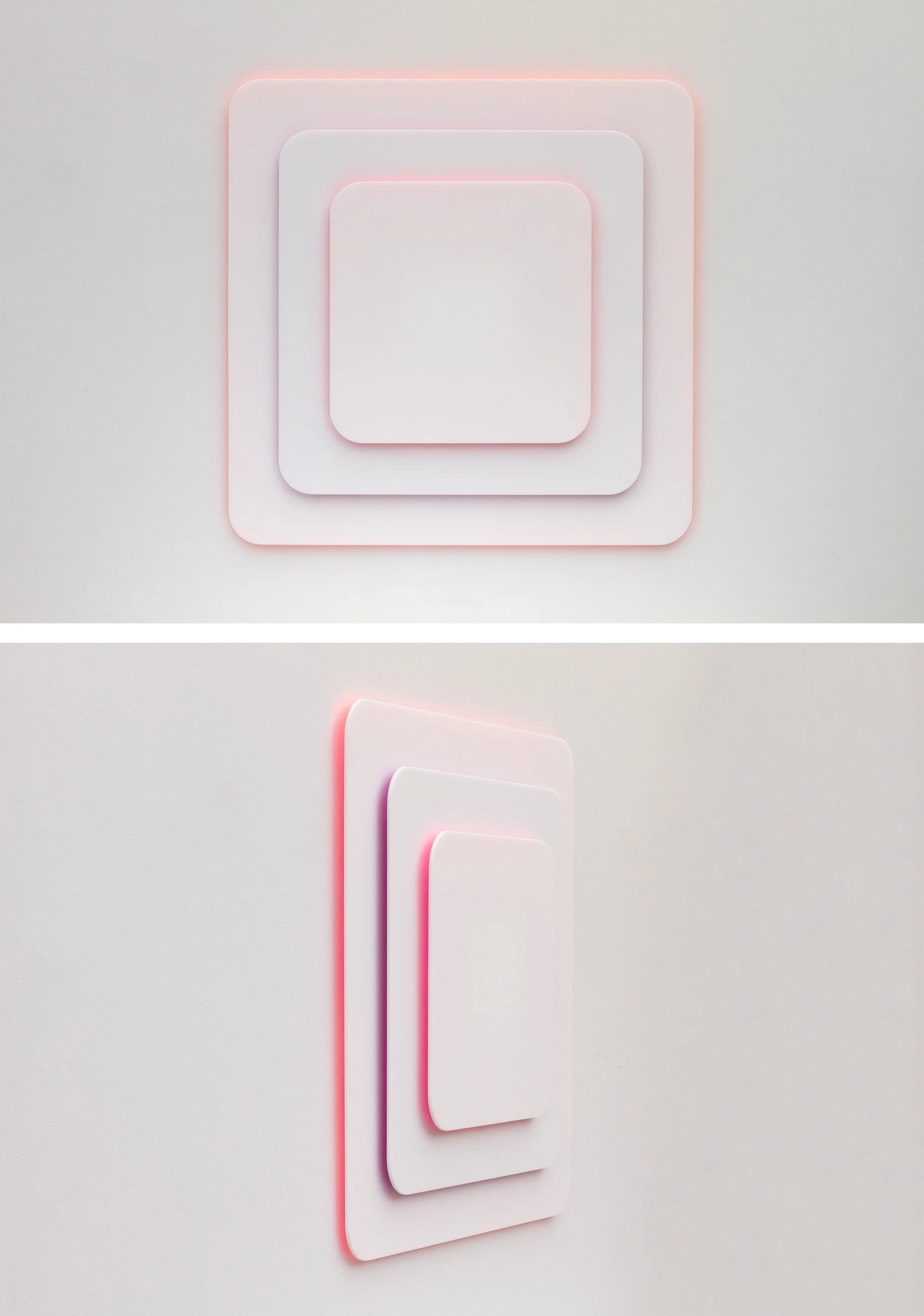 Don't Be A Square, 2026 
Enamel and Acrylic Panel
27.6" x 27.6" x 2.25"
SKU: END140
 