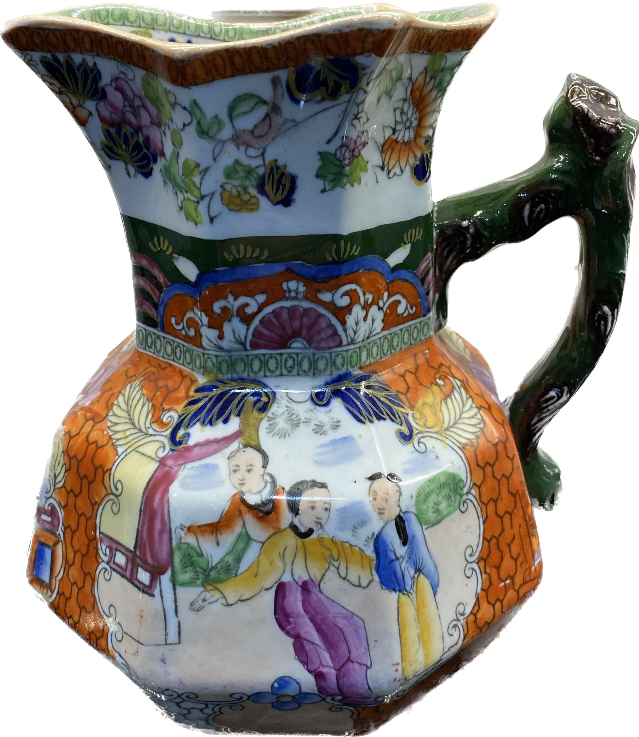 English Imari pitcher