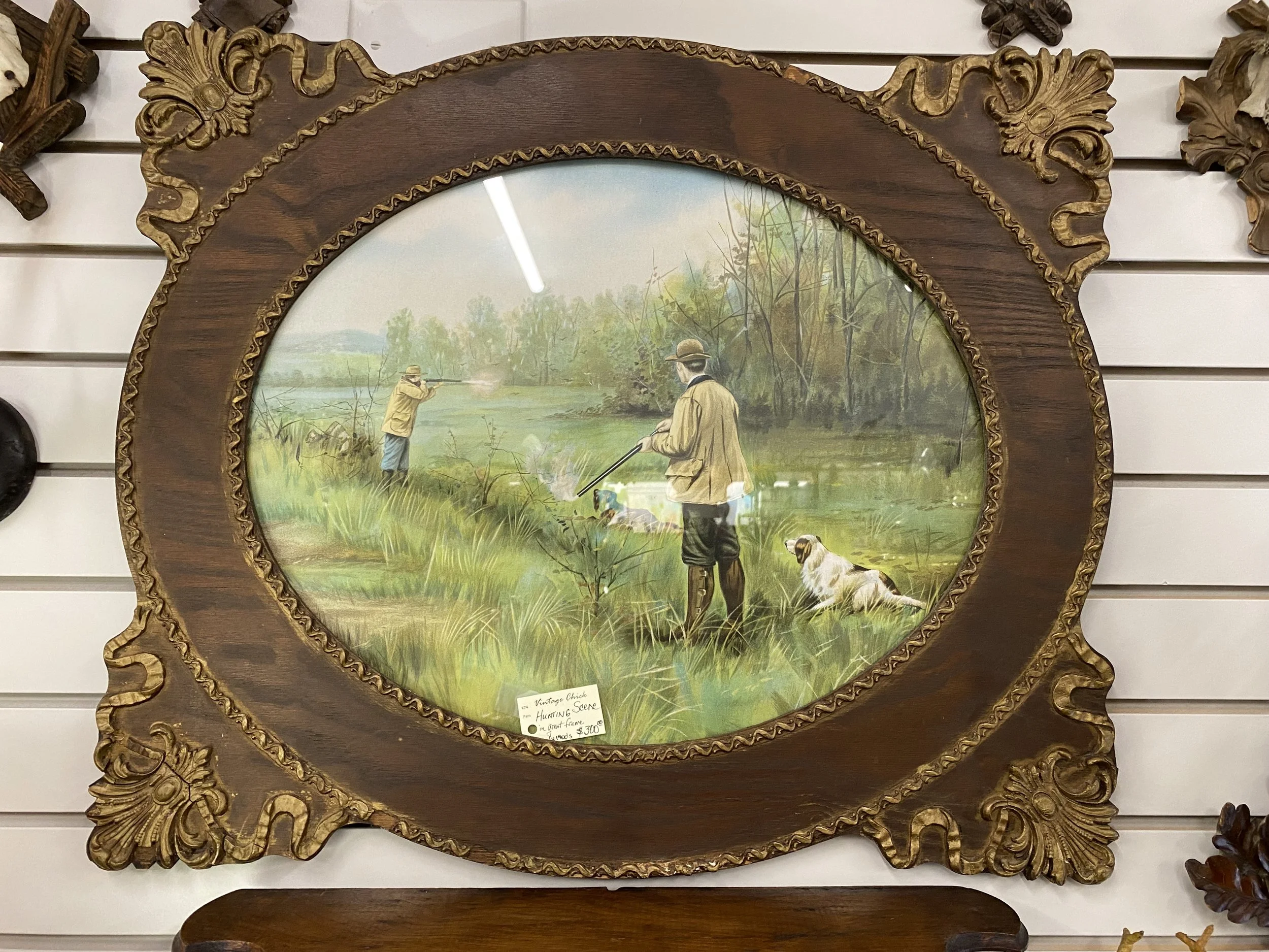 Hunting scene watercolor