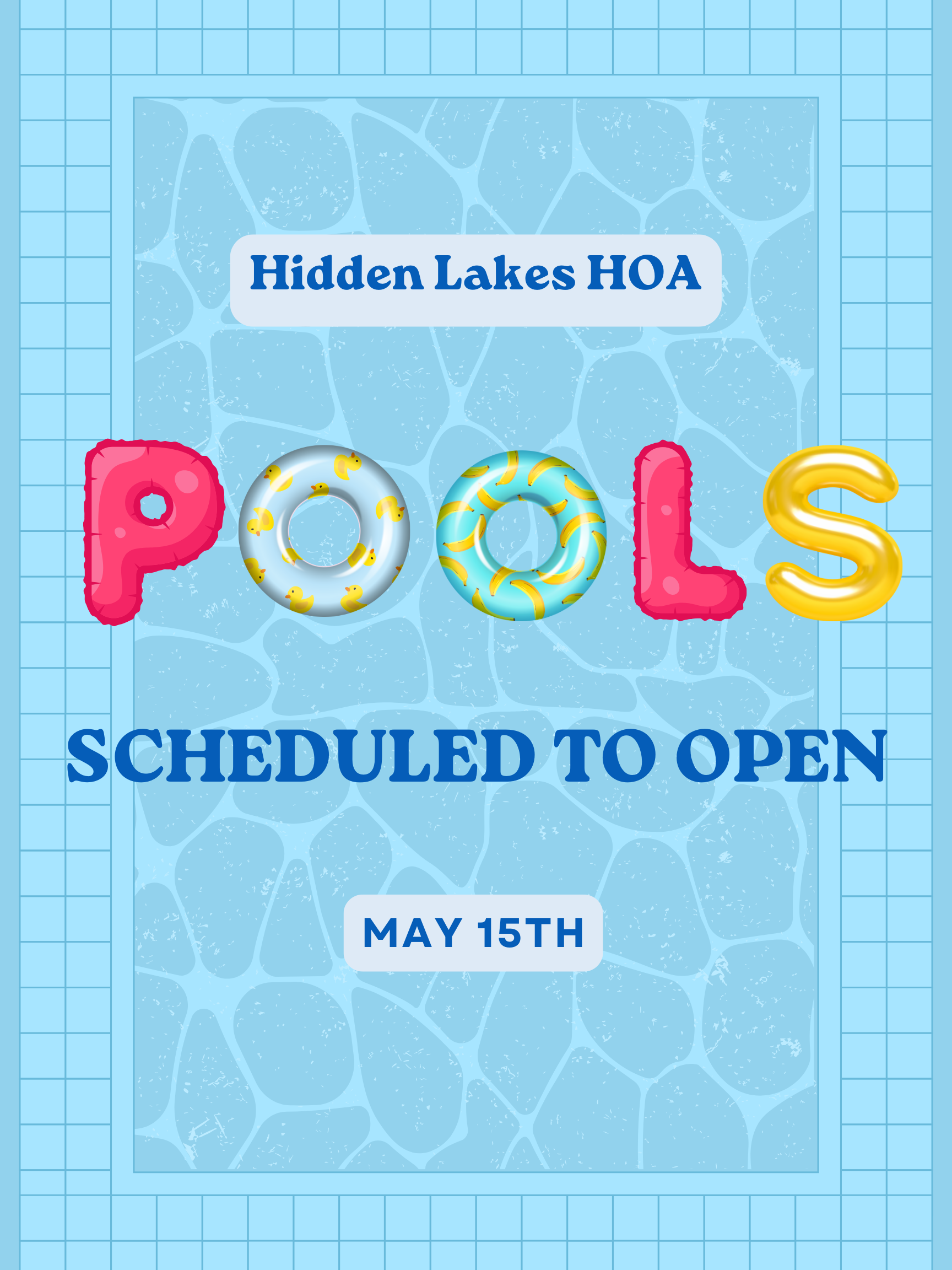 Pool Opening