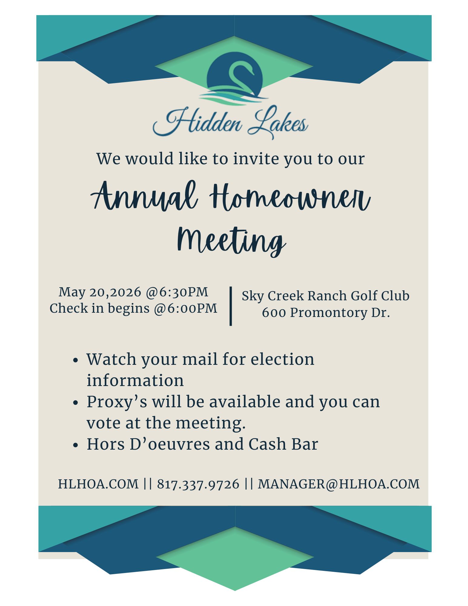 Annual Homeowners Meeting 2026