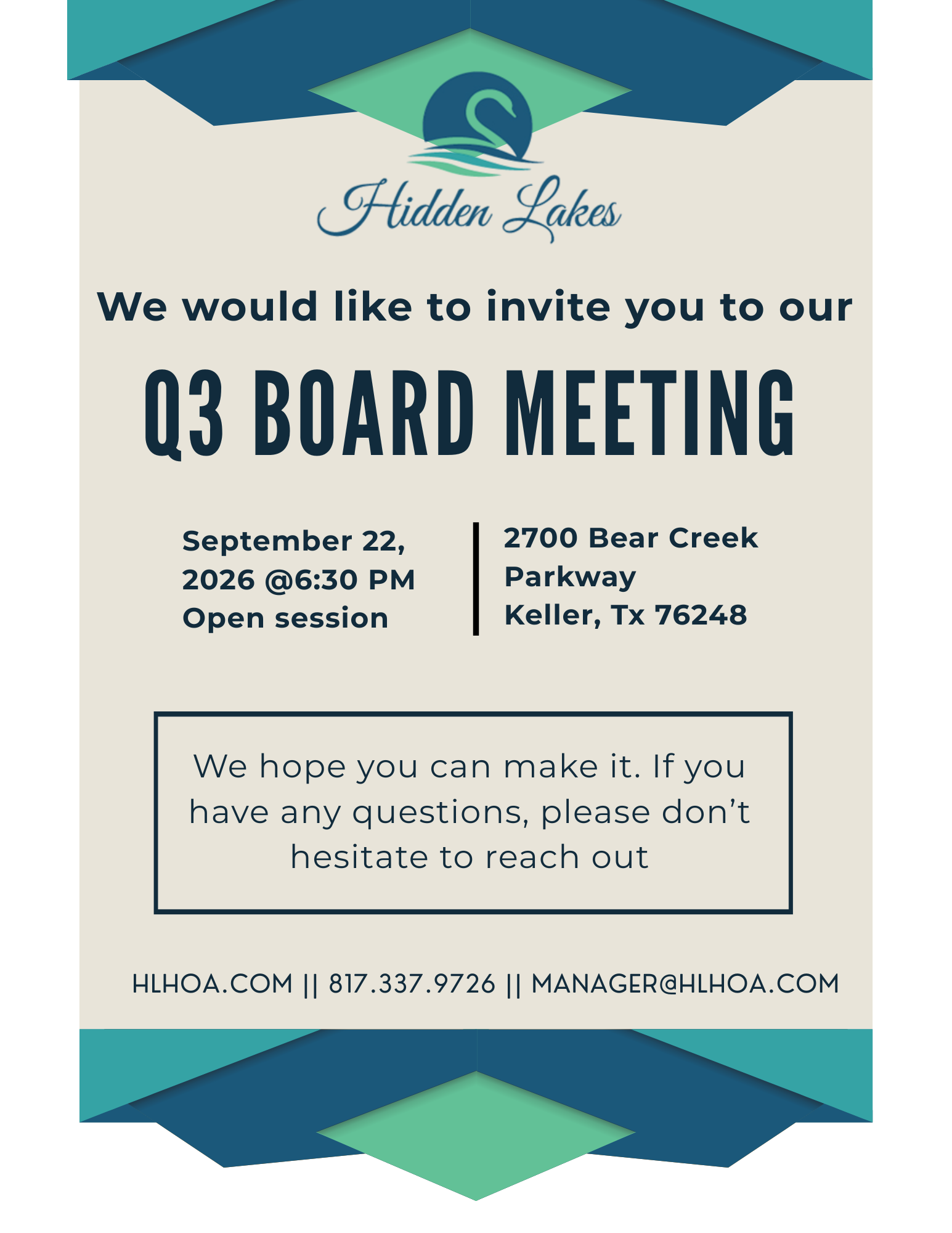 Q3 Board Meeting 2026
