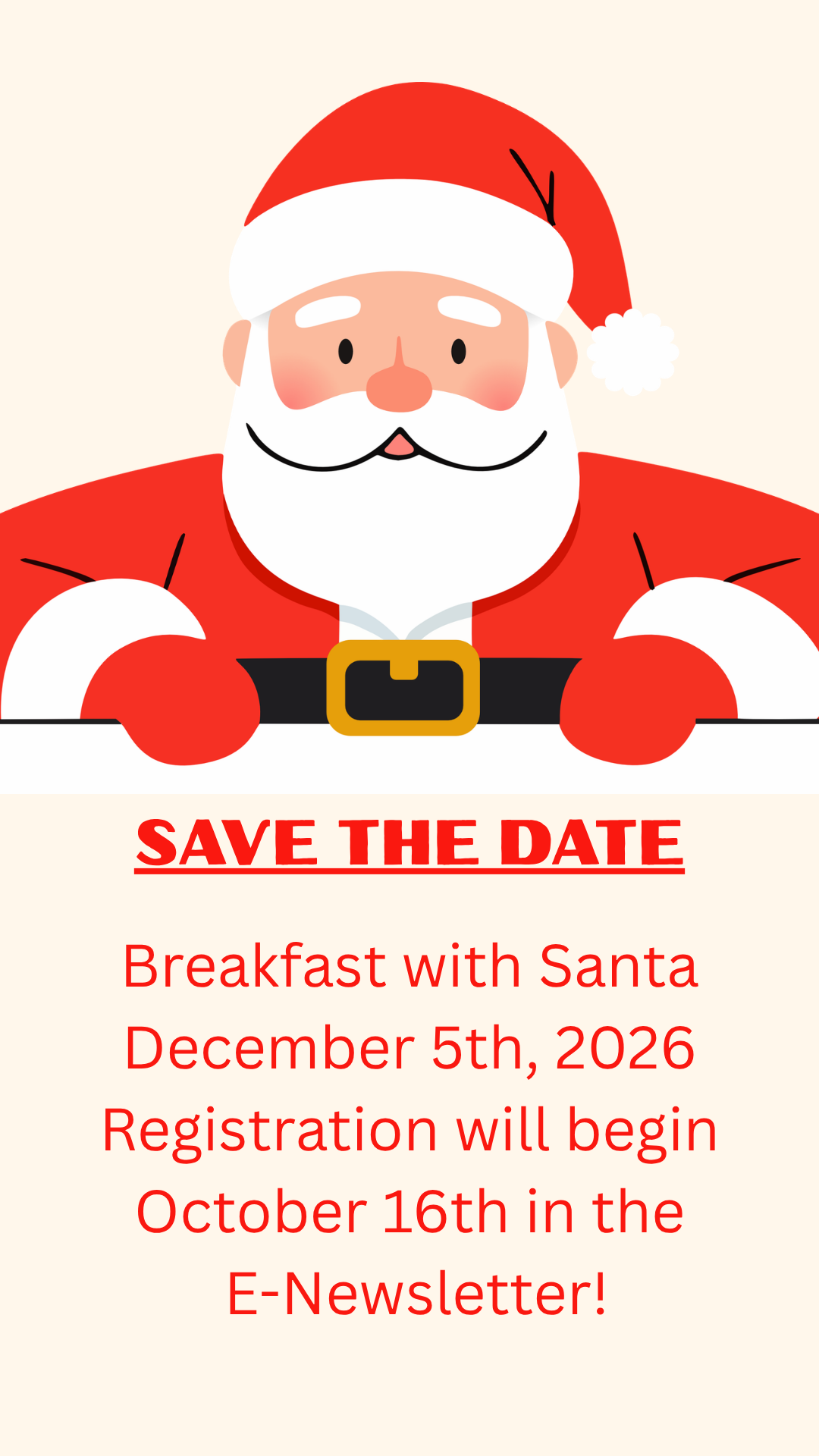 Breakfast with Santa Registration!