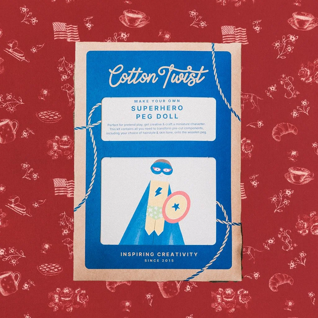 Make Your Own Superhero Peg Doll