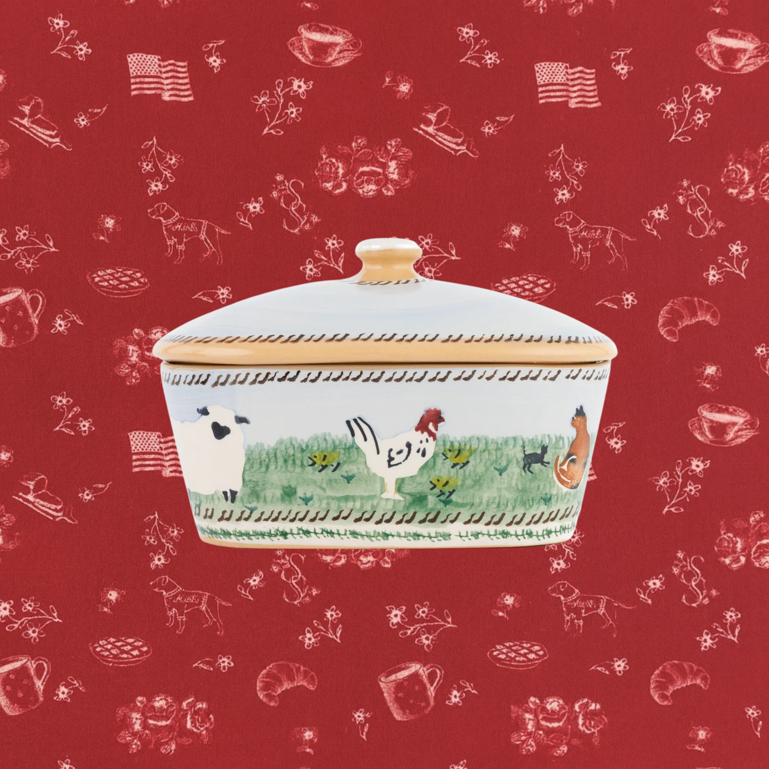 Covered Butterdish - Nicholas Mosse