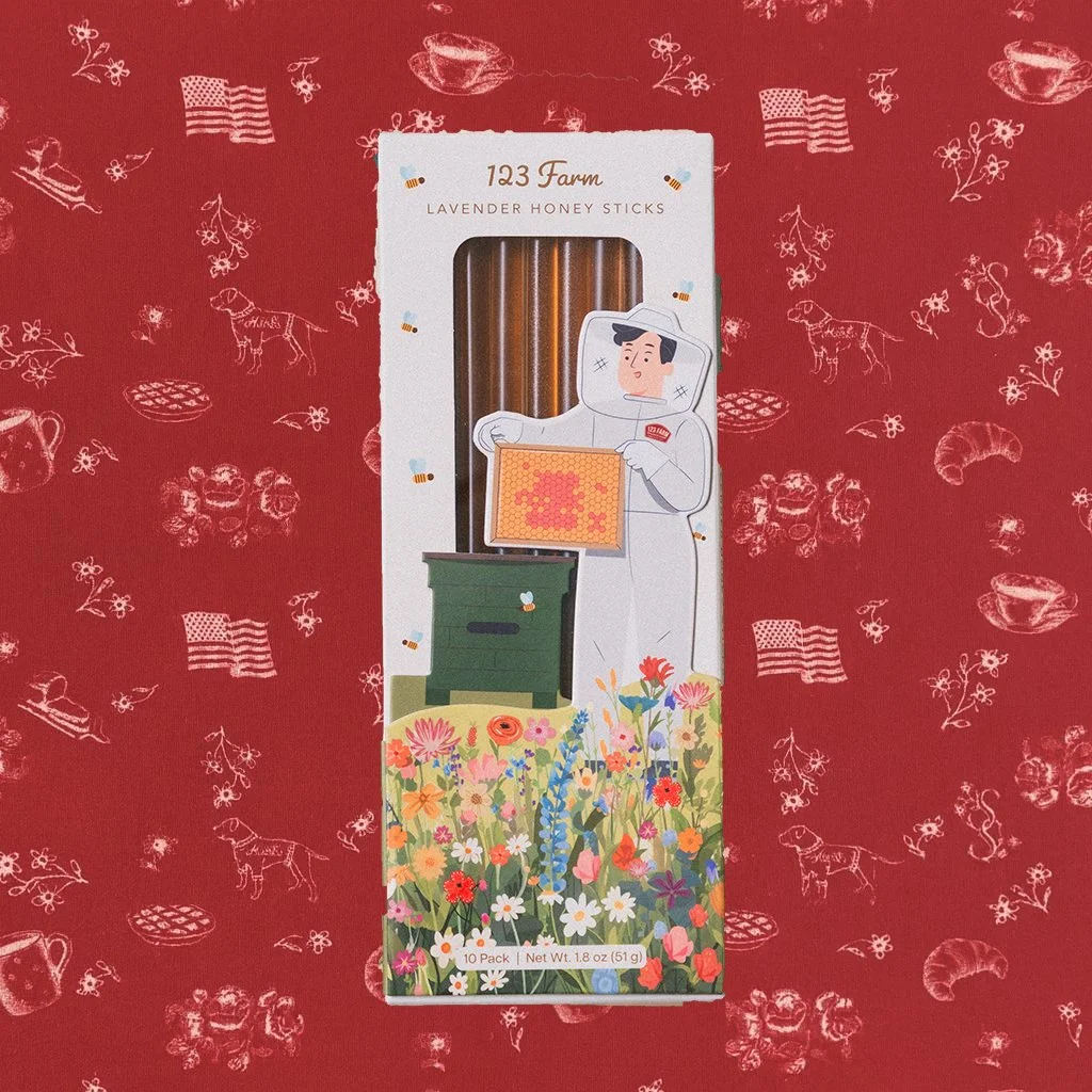Lavender Honey Sticks – 10 Pack with Storybook Style Design