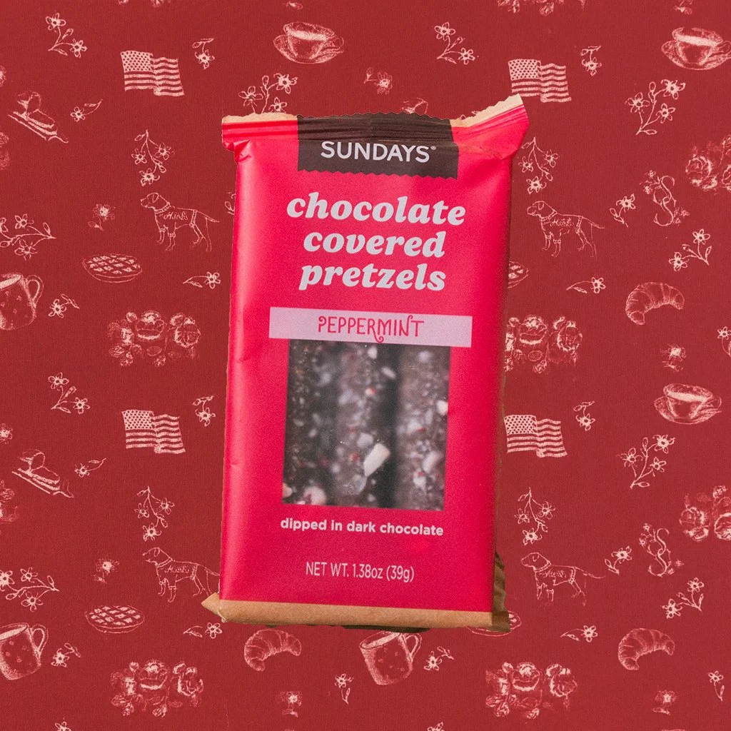 Peppermint Chocolate Covered Pretzels (3-pack)