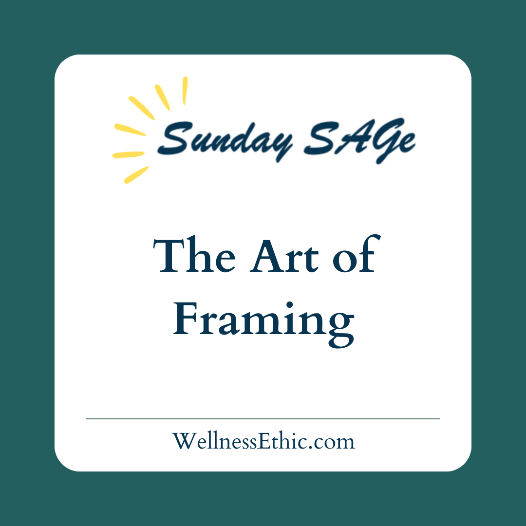 Sunday SAGe logo with title: The Art of Framing