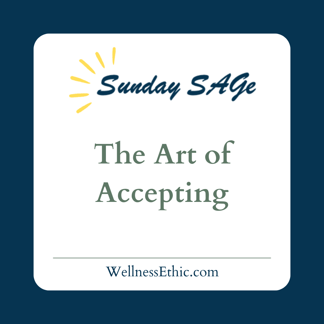 Sunday SAGe logo with title: The Art of Accepting