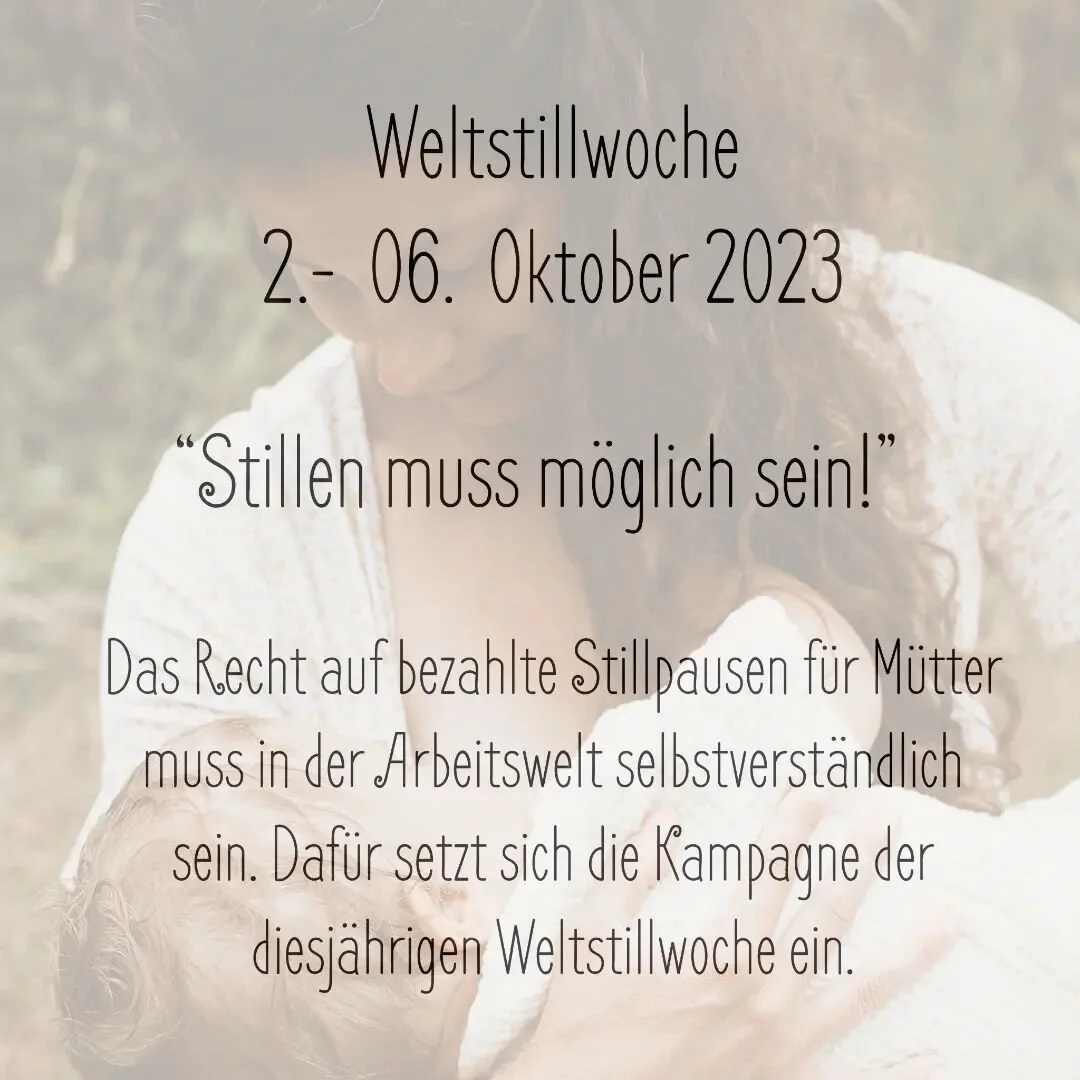 Diese Woche ist Weltstillwoche 👶
Hier ein paar Infos f&uuml;r euch. 

#WSW2023 #Weltstillwoche #stillen #stillenunterst&uuml;tzen #stillenundarbeiten #rechtaufstillen #stillenisteinrecht #breastfeeding #enablingbreastfeeding #worldbreastfeedingweek2