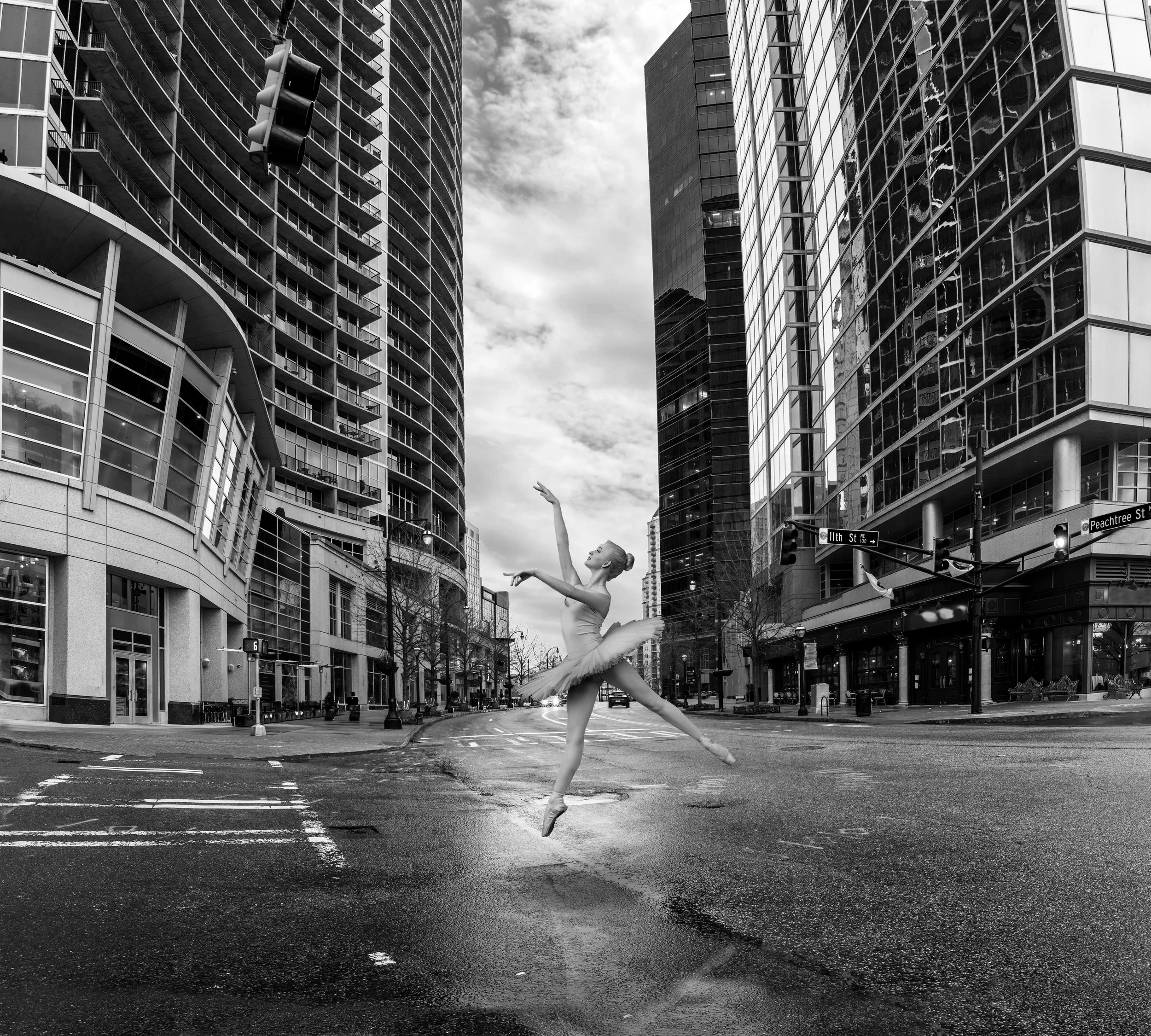 Ballerina in Midtown Atlanta