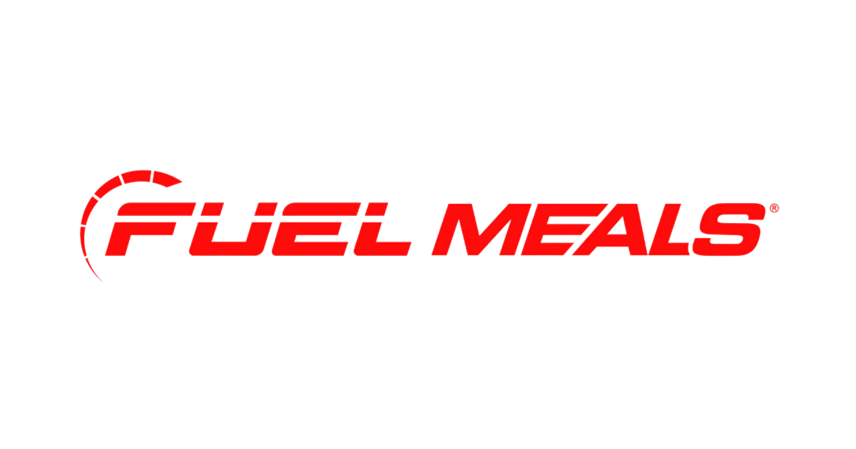Fuel Meals logo with a red speedometer graphic and the words "Fuel Meals" in bold red font.