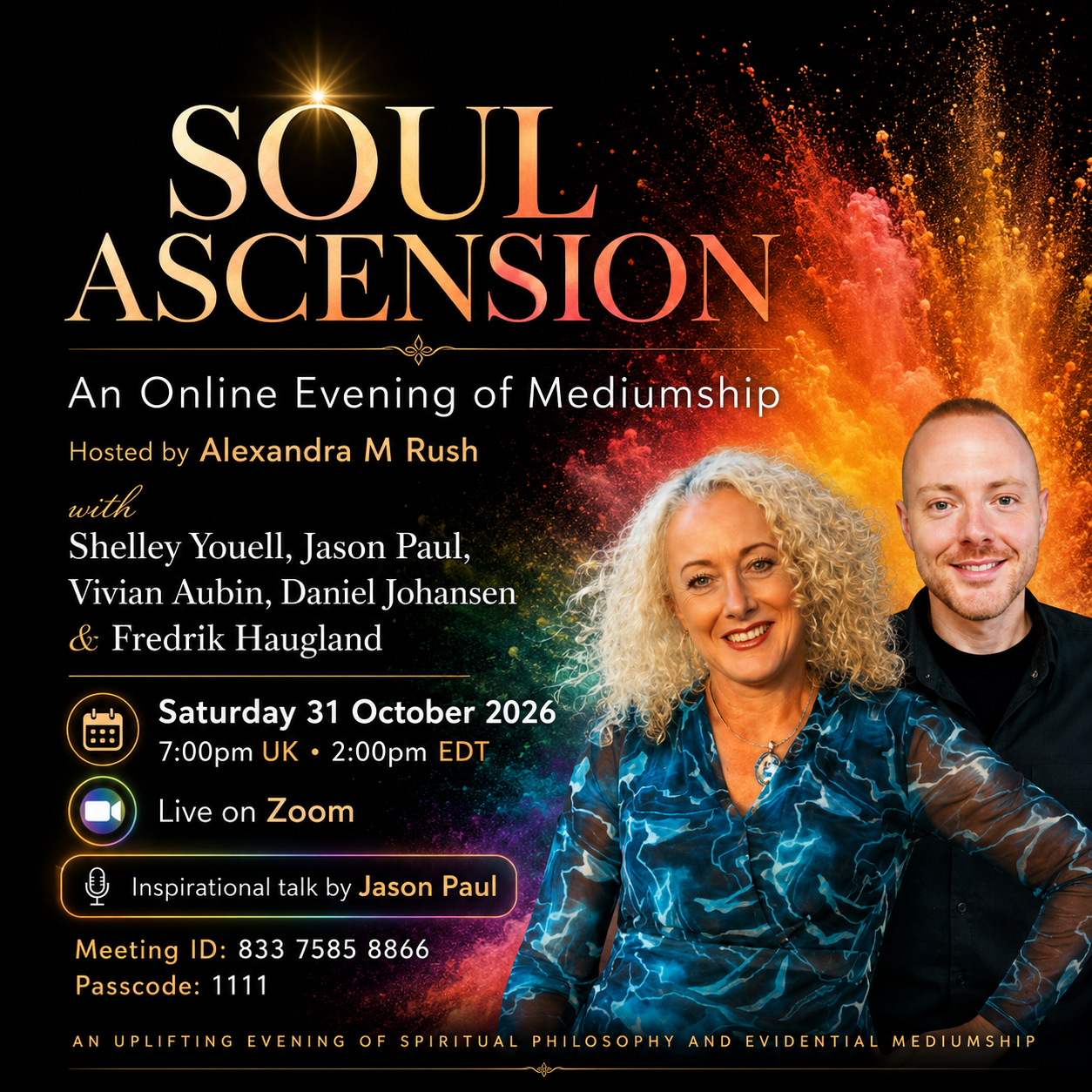 Soul Ascension – An Online Evening of Mediumship