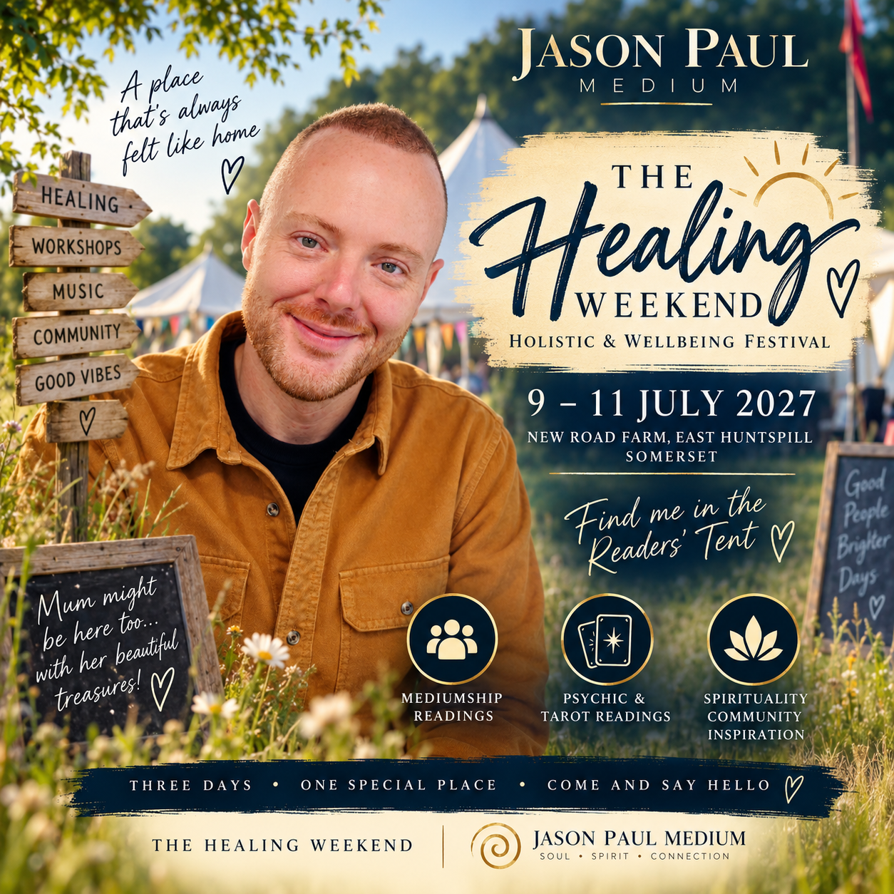 Jason Paul at The Healing Weekend 2027 | Somerset