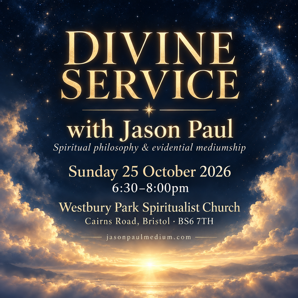 Divine Service with Jason Paul at Westbury Park Spiritualist Church
