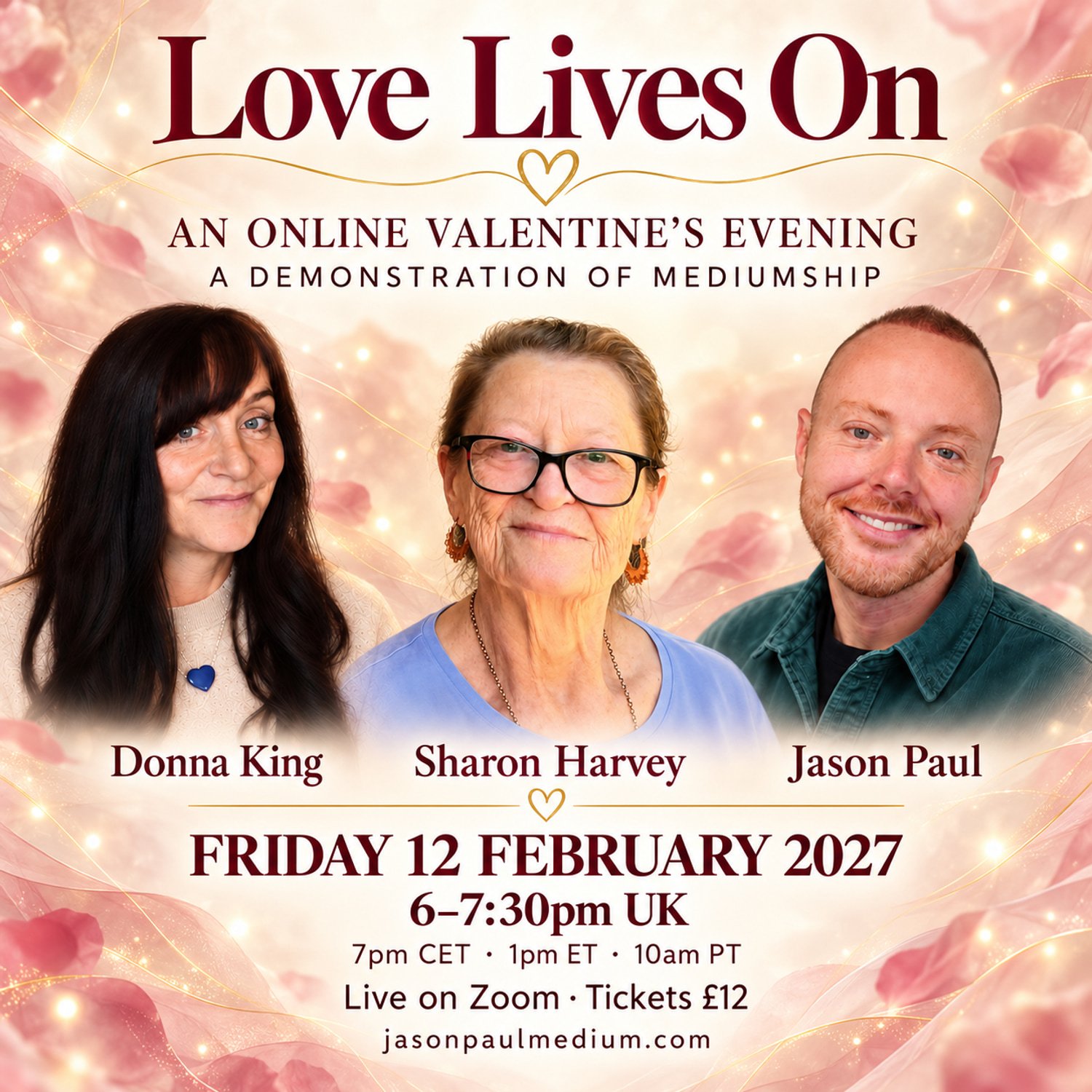 Love Lives On — An Online Valentine's Evening of Mediumship
