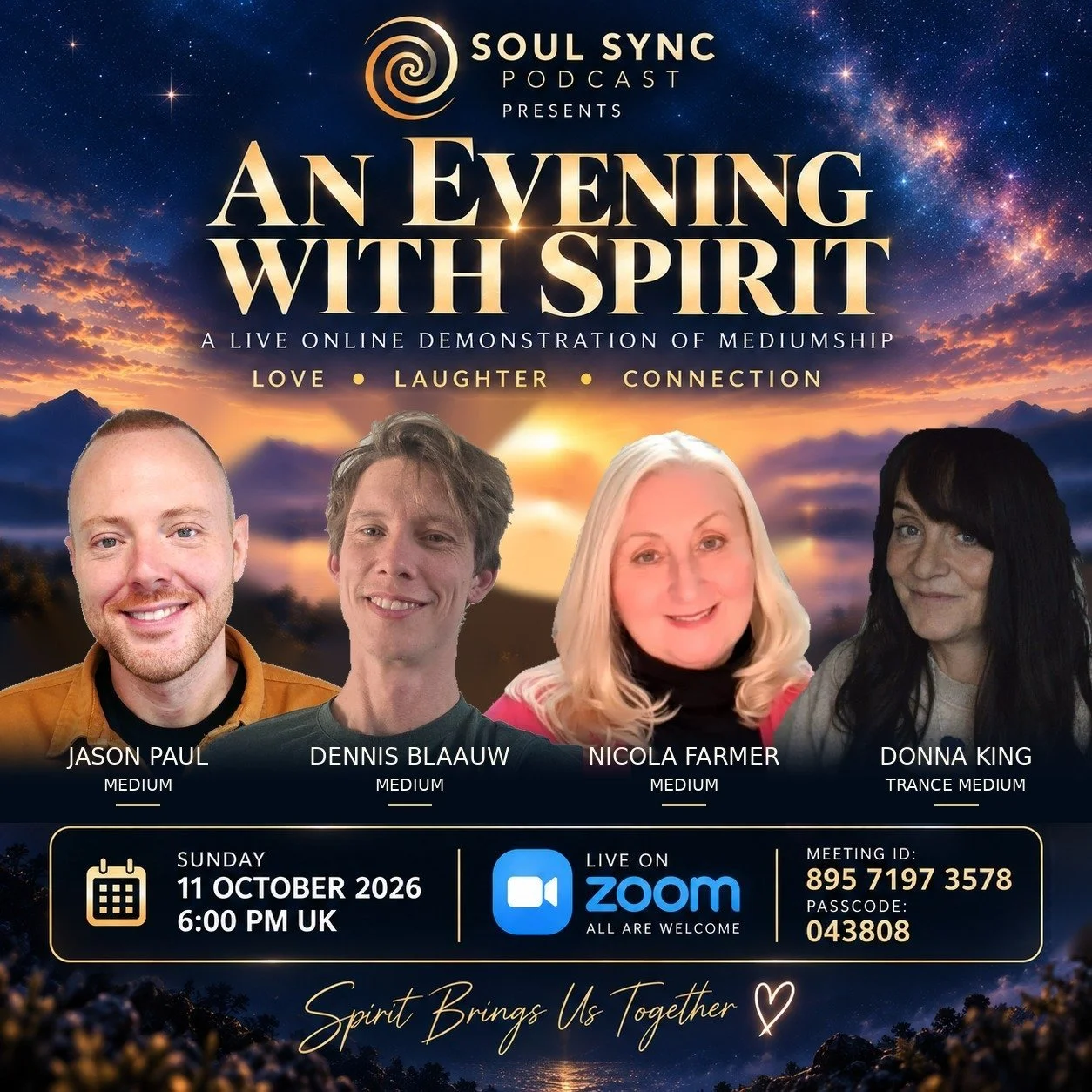 Soul Sync Presents - An Evening with Spirit | Free Online Demonstration of Mediumship