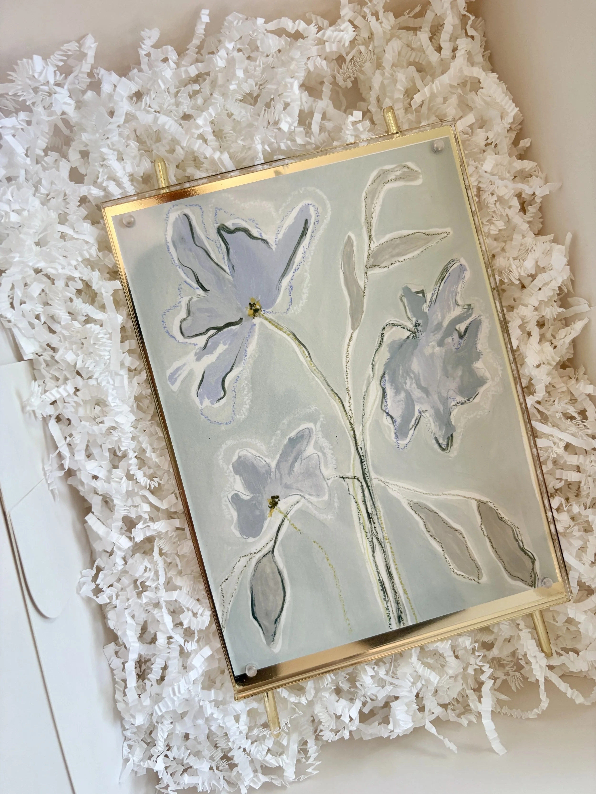 Framed Blue 5x7" Print