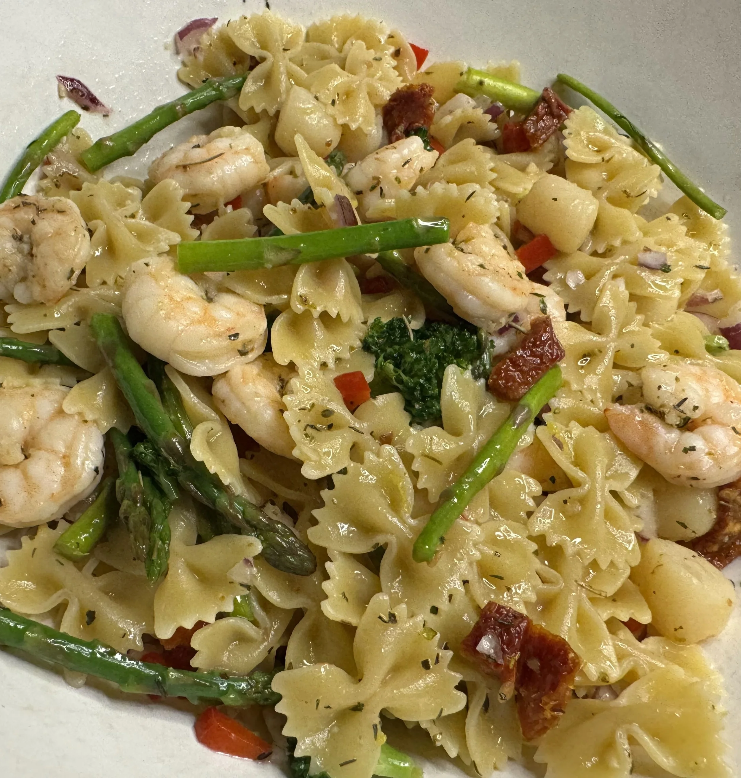 Seafood Bliss Pasta Salad w/ Lemon Garlic Vinaigrette