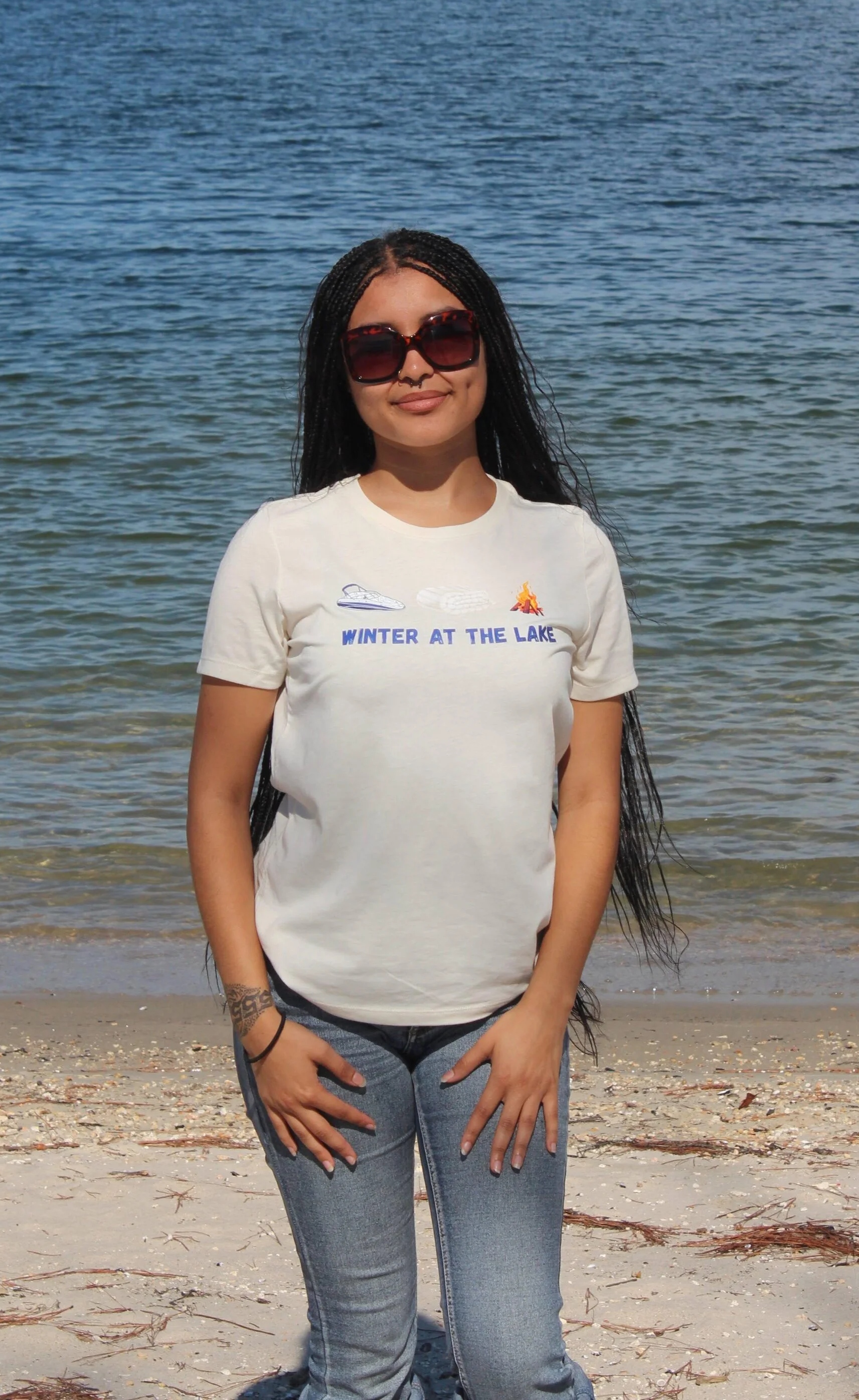 Winter at the Lake Ladies Tee