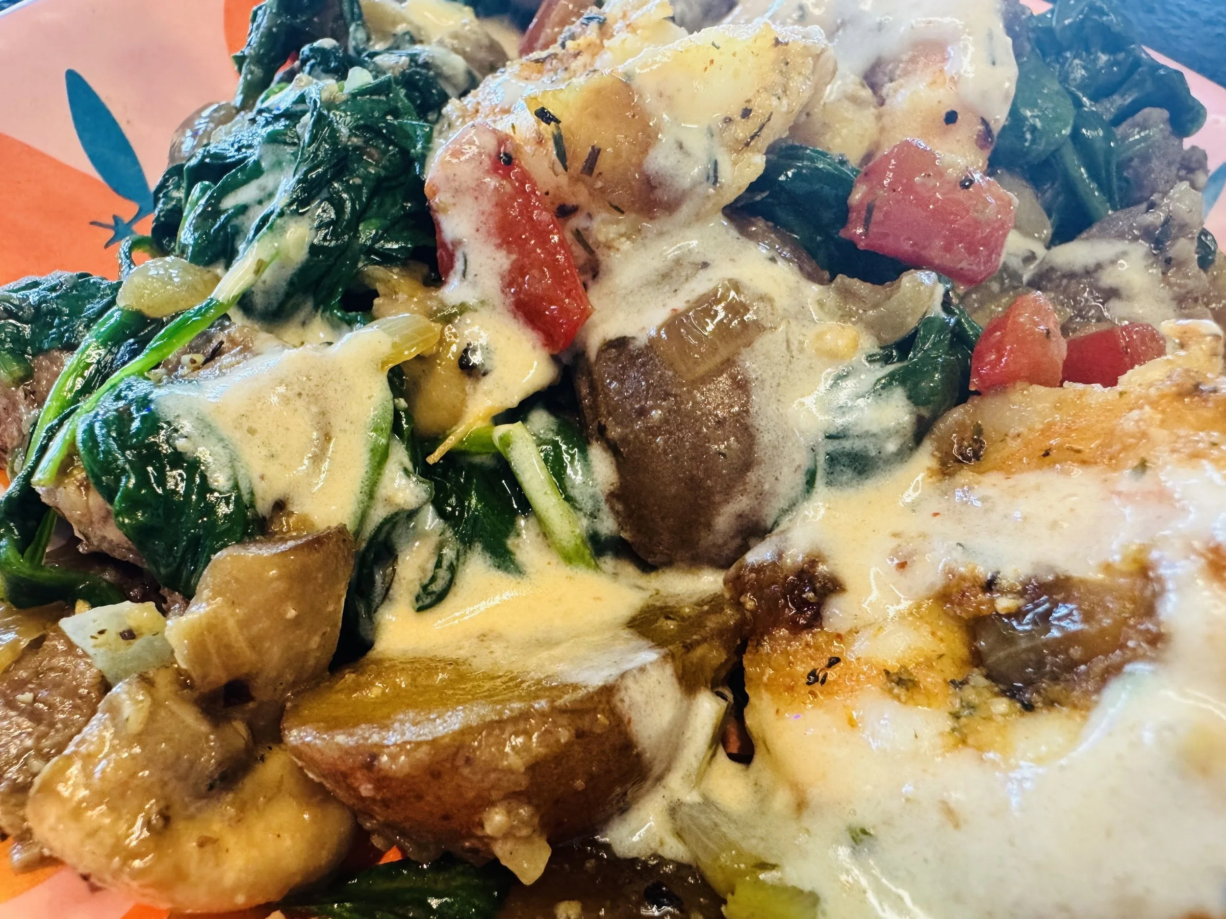 Easy Surf and Turf Skillet with Cream Sauce