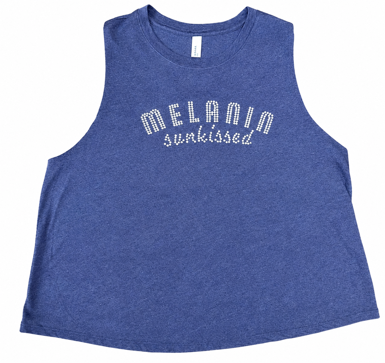 Melanin Sunkissed | Cropped Racerback Tank