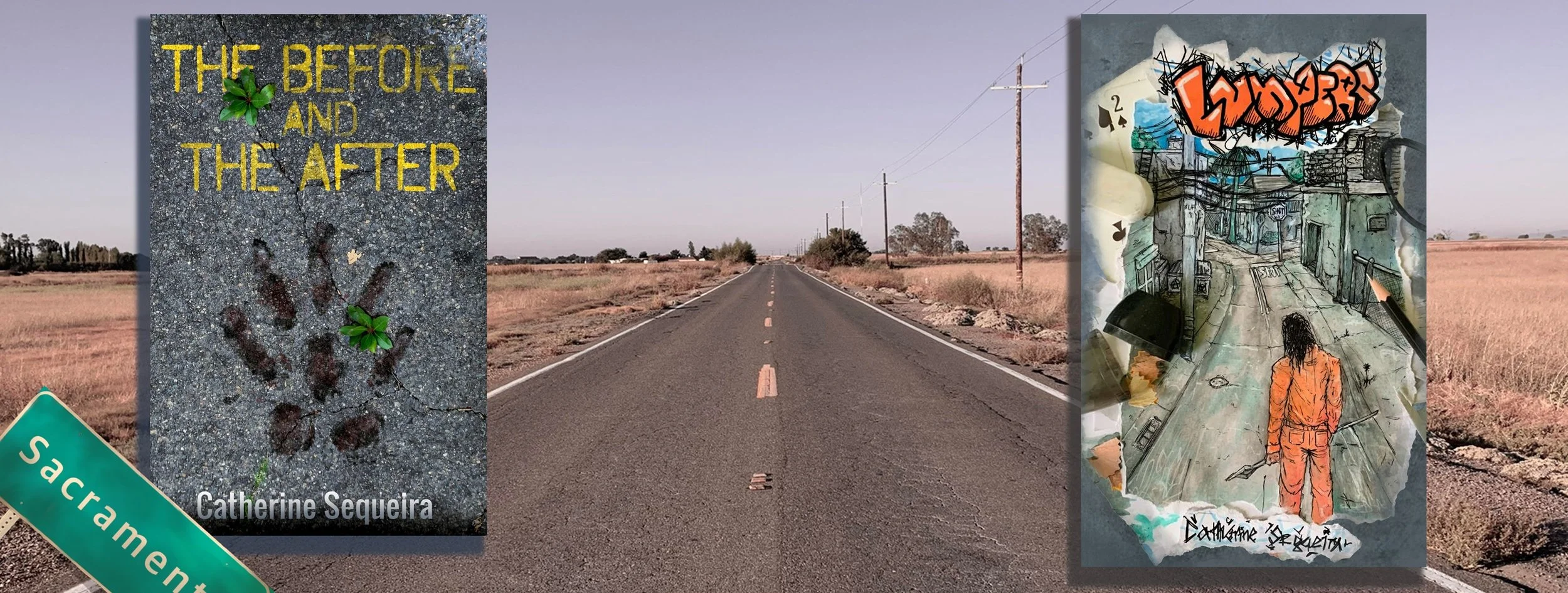 panel with sci-fi book covers