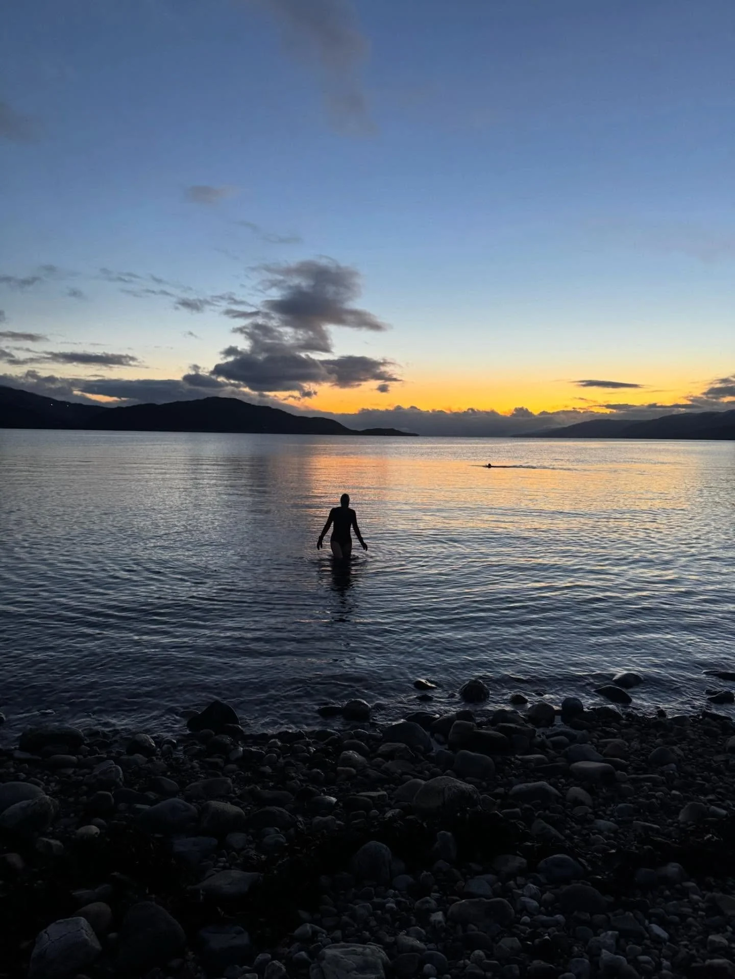 Cold, crisp water. Snow on the mountains. Calm enough to hear every ripple. One of those swims that leaves your skin tingling and your head clear. The Highlands doing its quiet magic again. @emma_at_cuilcheanna @cuilcheanna 

#cuilcheanna #cuilcheann