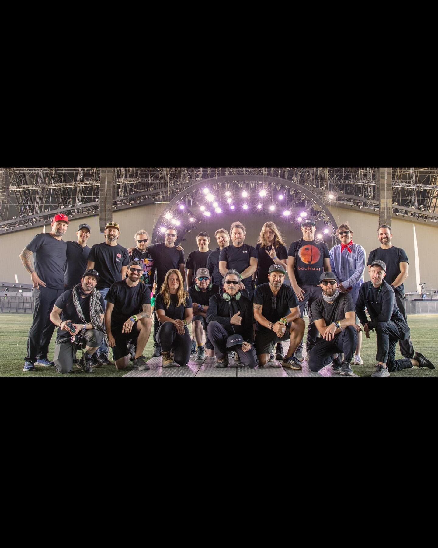 What an amazing crew to be part of at this years @coachella We rocked our @defyproducts dactylcam pro with our amazing @freeflysystems MōVI pro at the Sahara tent and everything went amazing!  We look forward to doing more of these big live events in