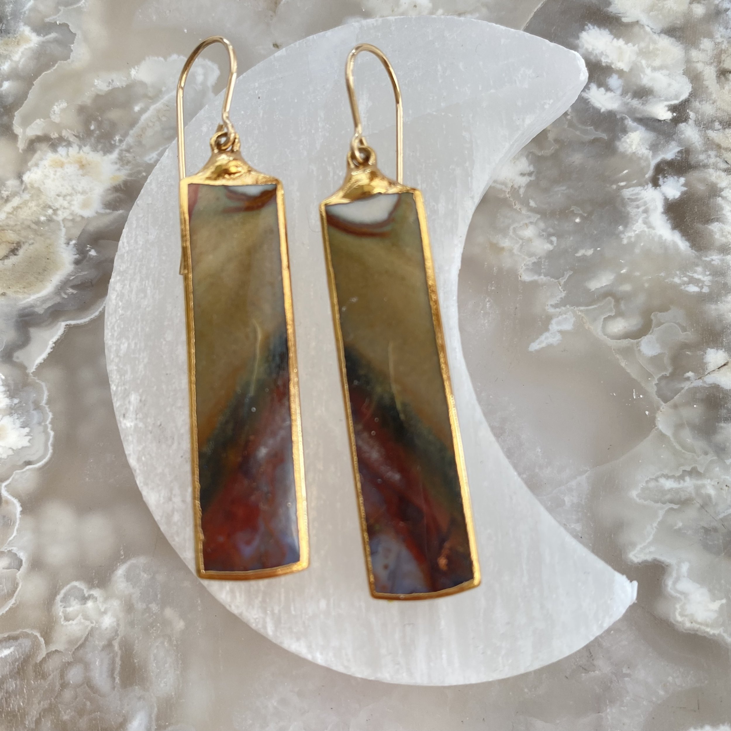 Sunset Jasper Earrrings