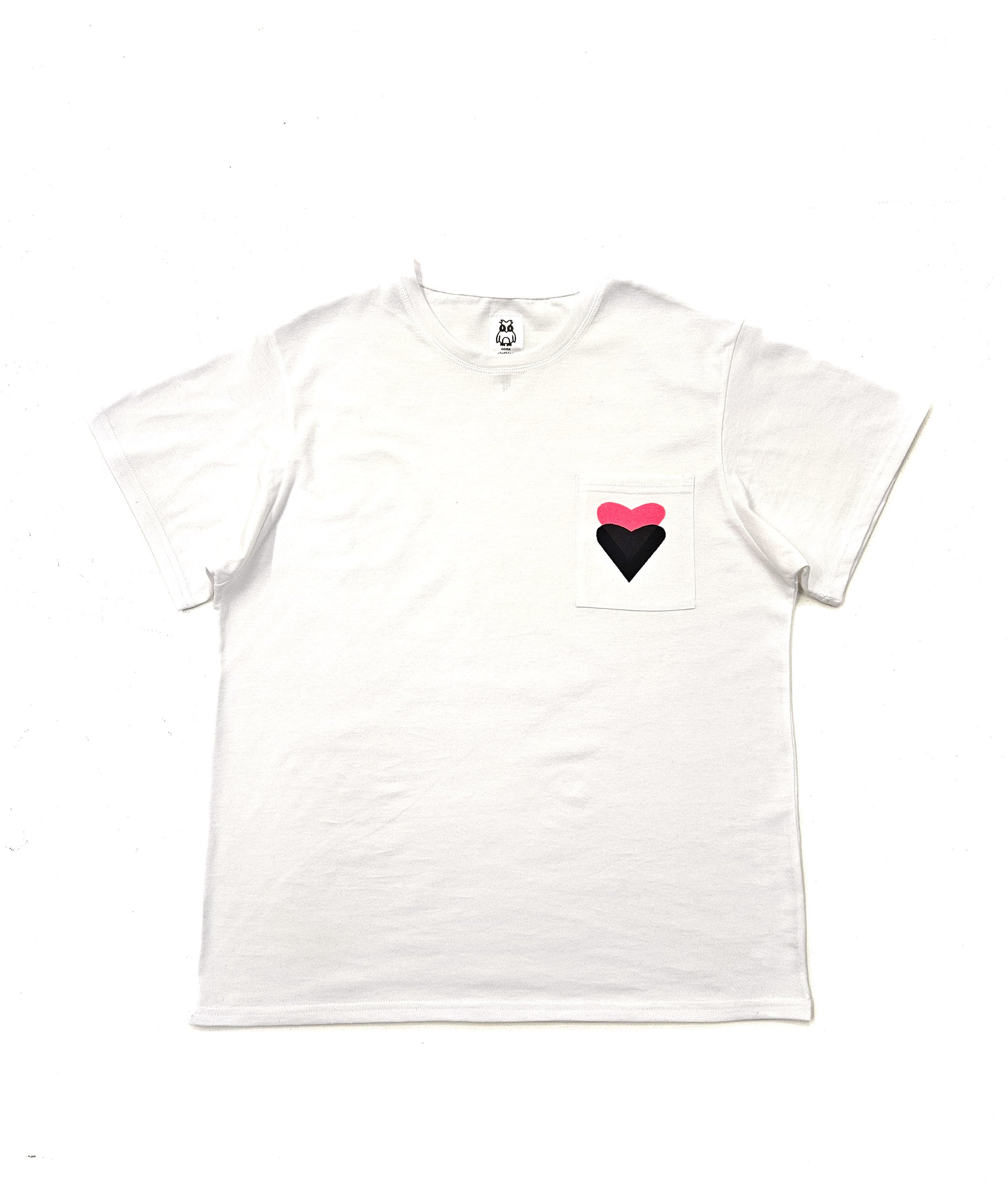 Hi-Vis Two Hearts Pocket T-Shirt