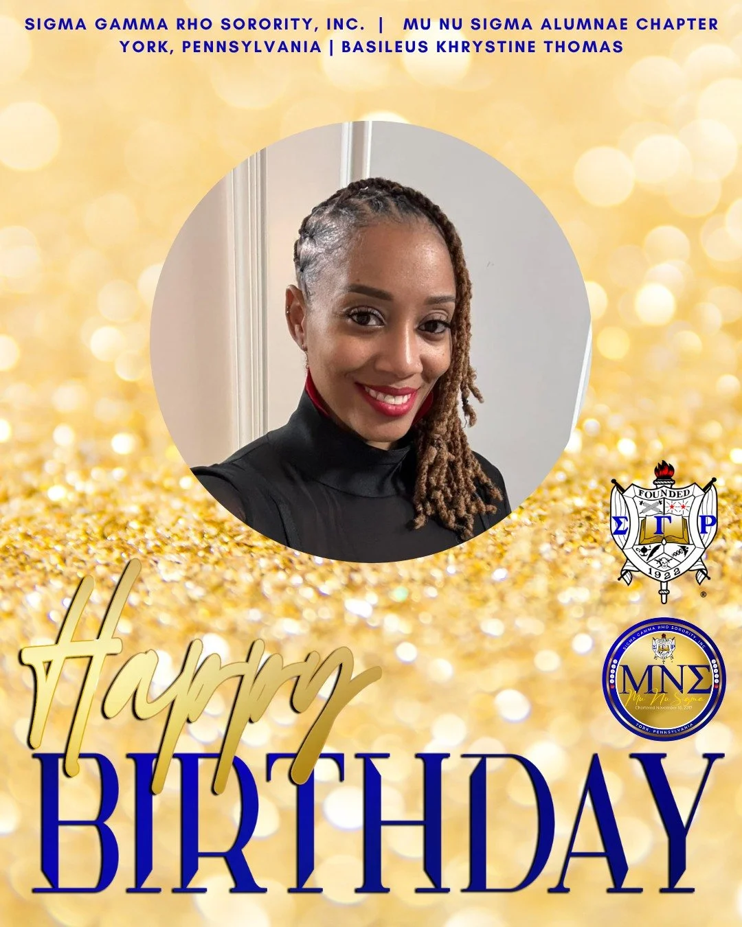 Happy Birthday to our Magnificent Mu Nu Sigma Sorors celebrating this month! 

We celebrate you and we pray your year ahead is filled with joy, love, growth, and unforgettable moments. May your days overflow with blessings and purpose. Enjoy your spe