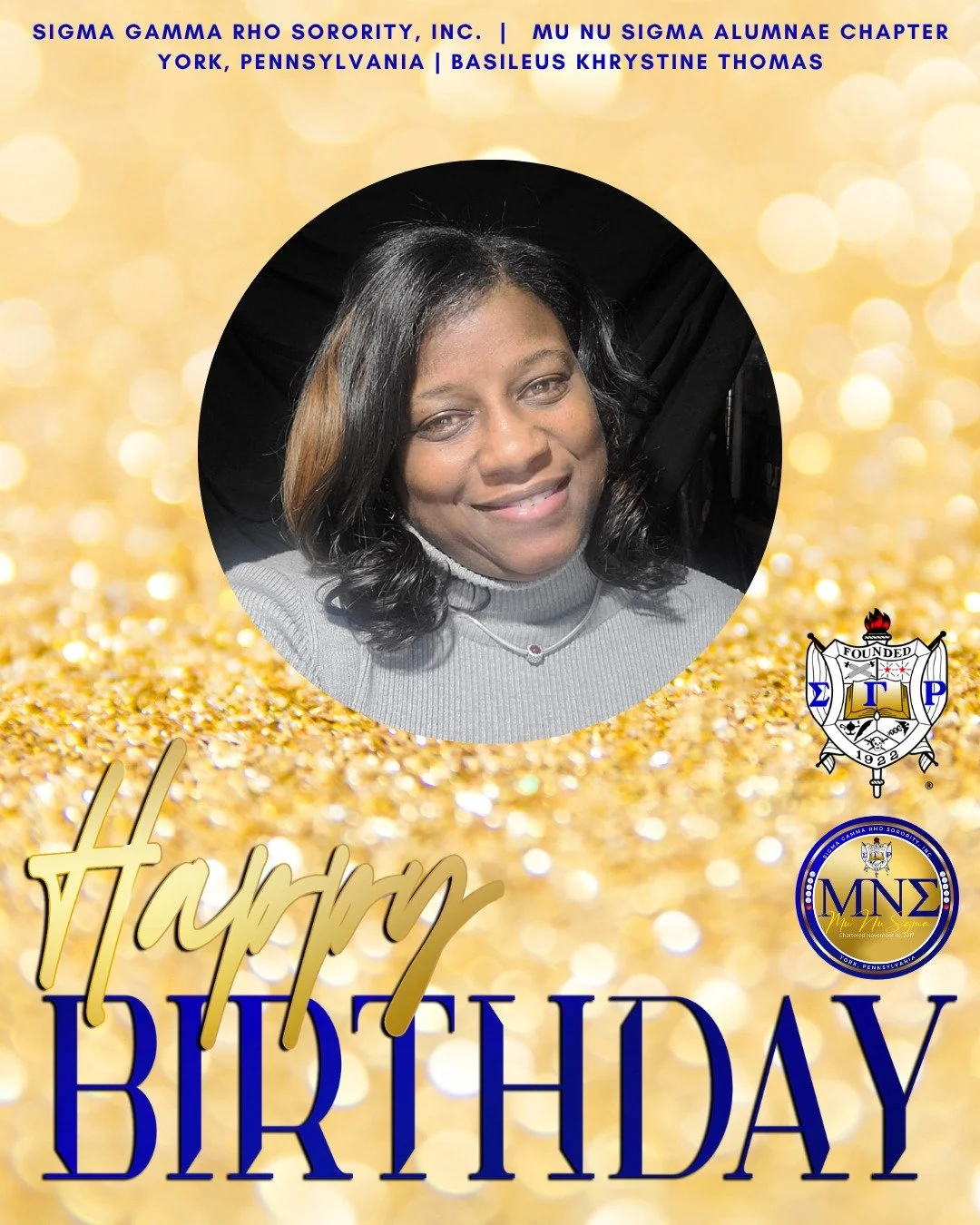 Happy Birthday to our Magnificent Mu Nu Sigma Sorors celebrating this month! 

We celebrate you and we pray your year ahead is filled with joy, love, growth, and unforgettable moments. May your days overflow with blessings and purpose. Enjoy your spe