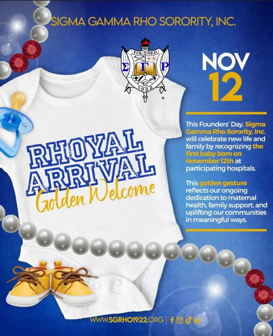 Yesterday, fourteen babies were born at the two hospitals we serve regularly. TWELVE were born at WellSpan. Talk about a Founders&rsquo; Day blessing! 💛💙The first #RhoyalArrival made their debut at 12:04 a.m. ✨

To celebrate, our chapter donated tw