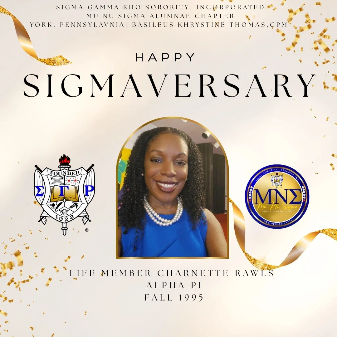 Each Sigmaversary is more than a date on the calendar &mdash; it marks the moment you chose to join a sisterhood rooted in service, scholarship, and genuine sisterly love. 💙💛
Today, we honor our Sorors, celebrating another year in Sigma Gamma Rho. 