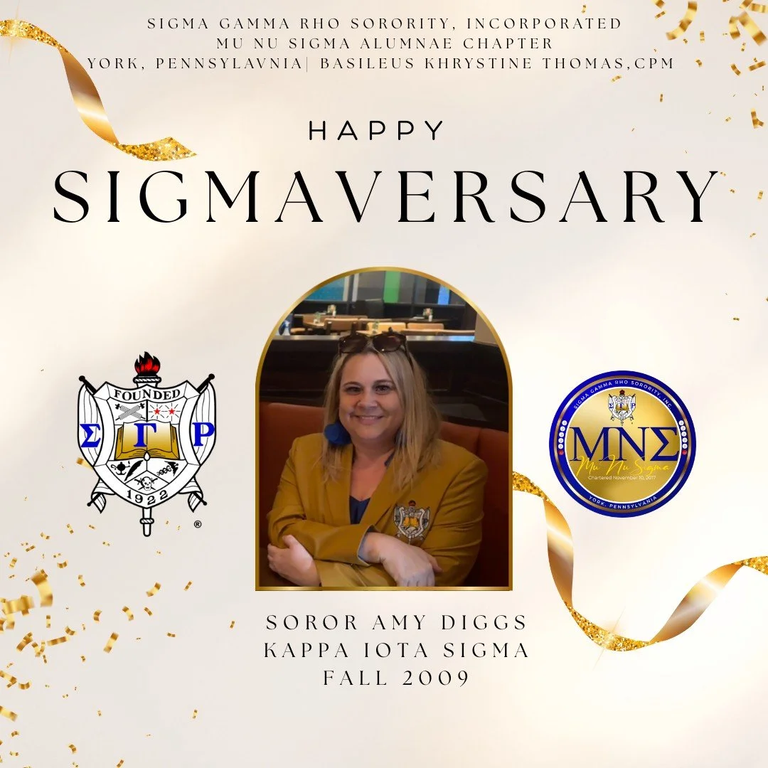 Each Sigmaversary is more than a date on the calendar &mdash; it marks the moment you chose to join a sisterhood rooted in service, scholarship, and genuine sisterly love. 💙💛
Today, we honor our Sorors, celebrating another year in Sigma Gamma Rho. 