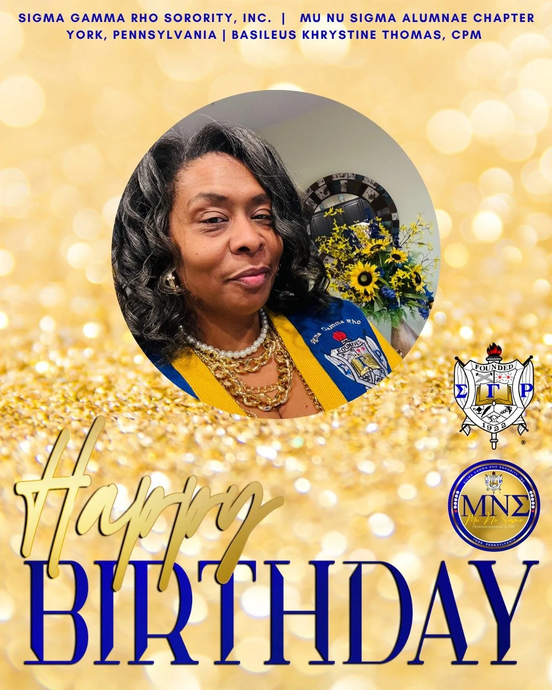 Happy Birthday to our Magnificent Mu Nu Sigma Soror celebrating this month! 

We celebrate you, and we pray your year ahead is filled with joy, love, growth, and unforgettable moments. May your days overflow with blessings and purpose. Enjoy your spe