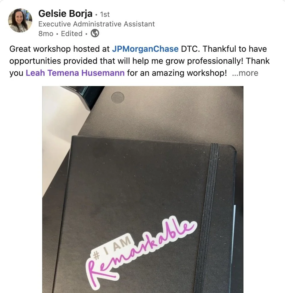 LinkedIn testimonial