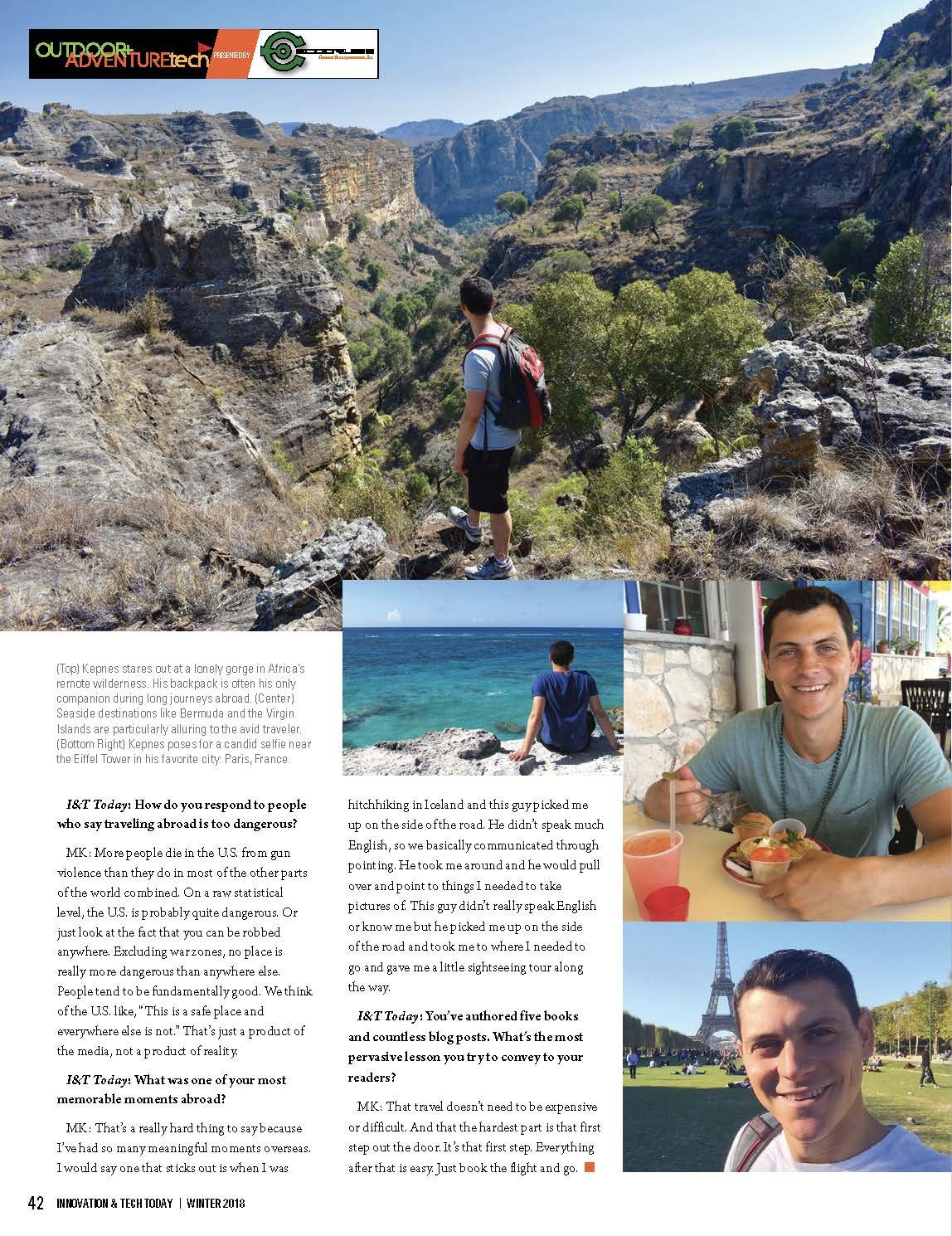 Nomadic Matt Interview | Innovation & Tech Today Winter 2018